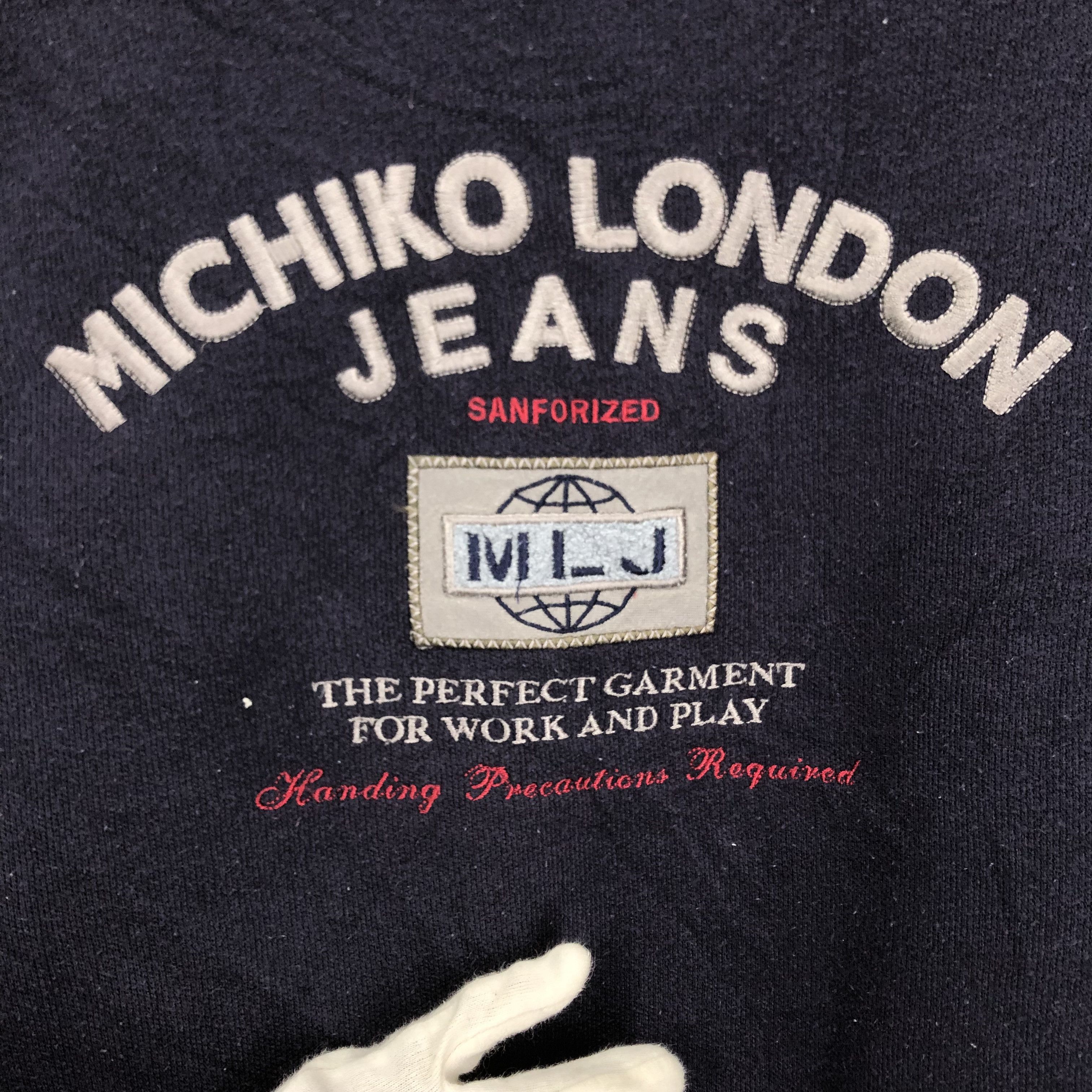 Japanese Brand MICHIKO LONDON JEANS Crew Neck Sweatshirt #1624/02 Size US M / EU 48-50 / 2 - 2 Thumbnail