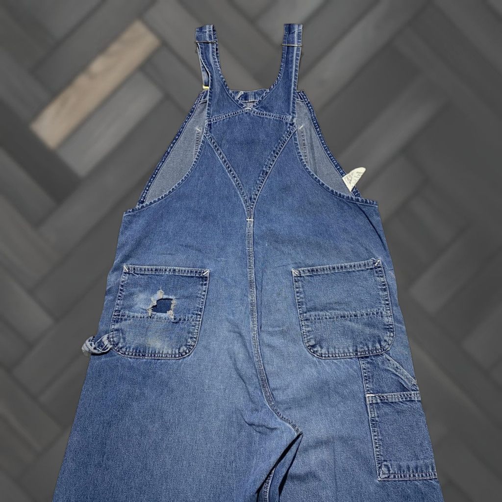 Carhartt VINTAGE Carhartt Overalls Mens 38x32 Denim Blue Bib Carpenter Workwear 90s USA Made Size US 38 / EU 54 - 1 Thumbnail