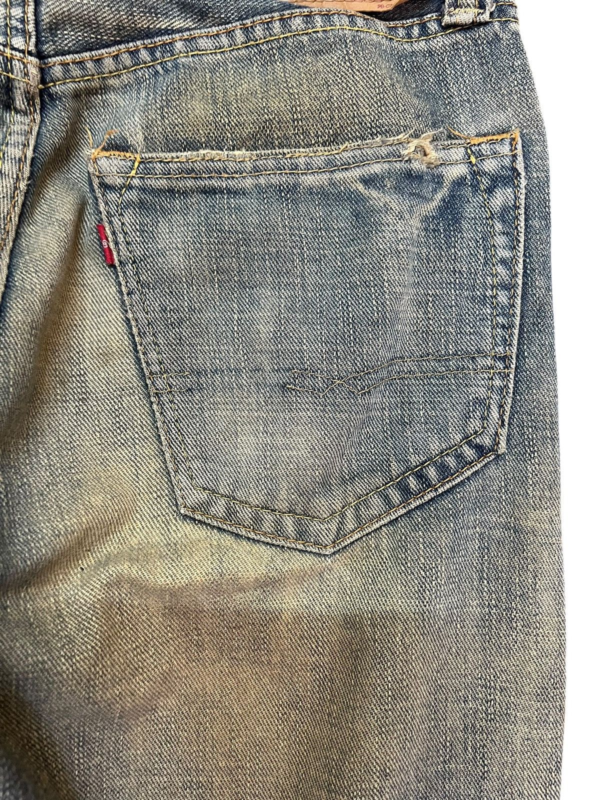 Japanese Brand Vintage GLheart Faded Mudwash Distressed Denim Size US 29 - 7 Thumbnail