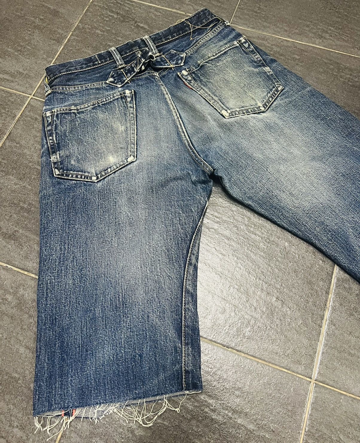 Kapital Kapital Kiro Hirata Crash Selvedge Jeans Denim Short Size US 29 - 24 Thumbnail