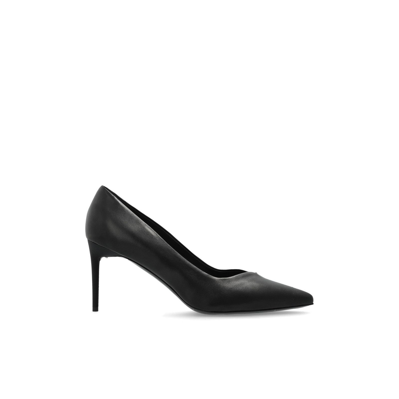Max Mara MAX MARA Phyllis Black Leather 85mm Heel Mules New & Authent Size US 7 / IT 37 - 1 Thumbnail