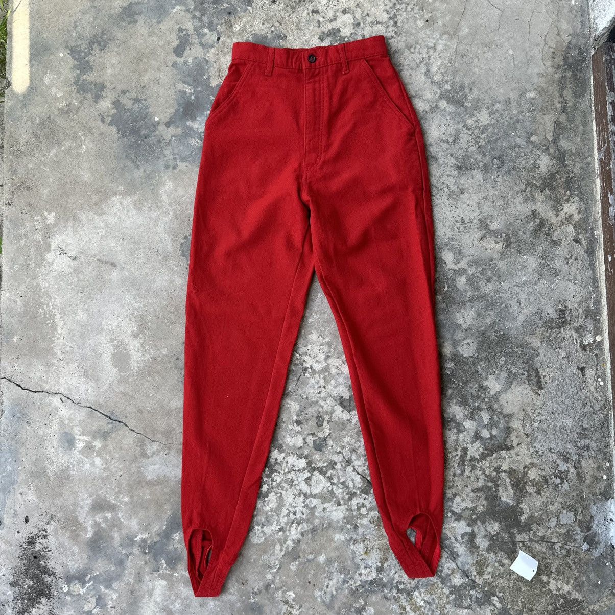 Hai Sporting Gear × Issey Miyake × Japanese Brand Hai Sporting Gear By Issey Miyake Red Pants Size 23" - 2 Thumbnail