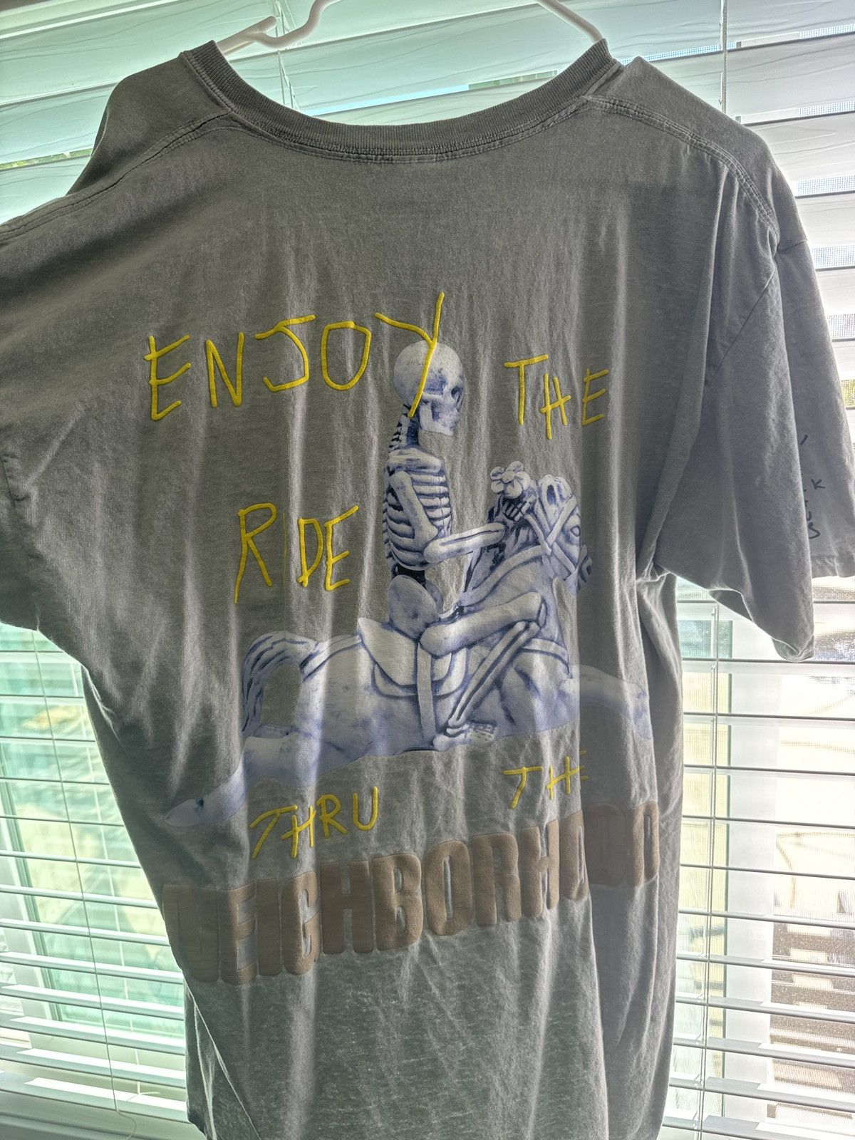 image of Travis Scott X Neighborhood Market Tee in Grey, Men's (Size XL)