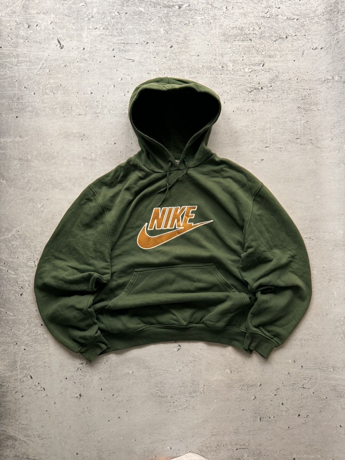 Nike × Vintage NIKE VINTAGE CENTER LOGO OVERSIZE BOXY HOODIE Size US XL / EU 56 / 4 - 1 Thumbnail