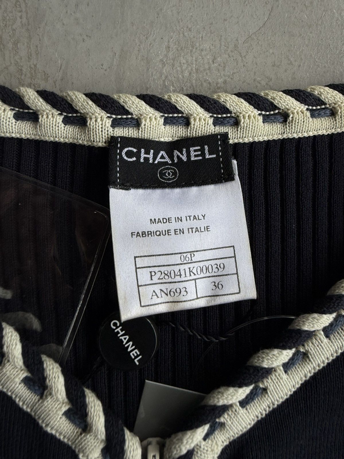 Chanel Chanel - Knit Zip Up Jacket Size XS / US 0-2 / IT 36-38 - 7 Thumbnail