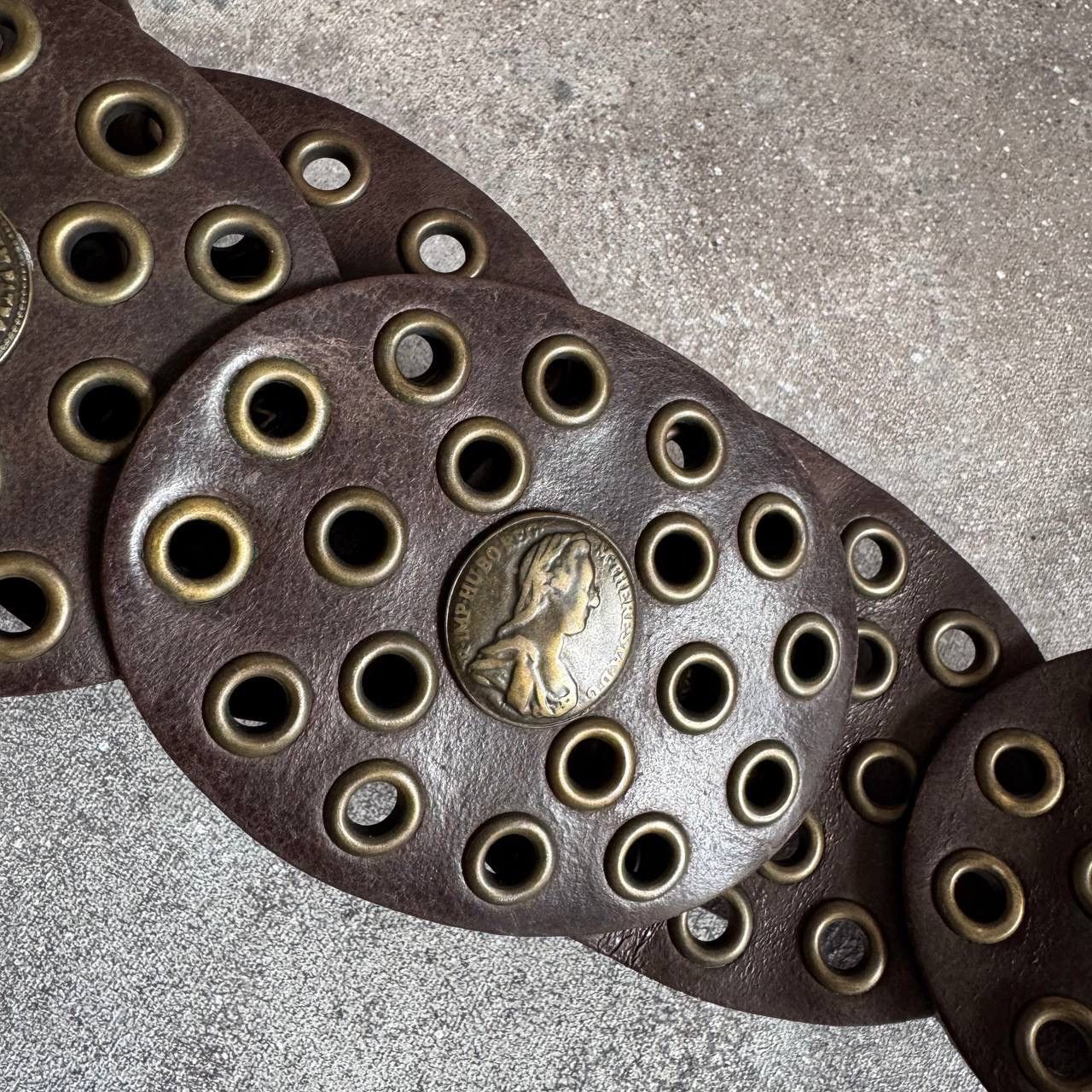 Vintage Vintage Western Boho Style Wide Leather Belt Size ONE SIZE - 9 Thumbnail