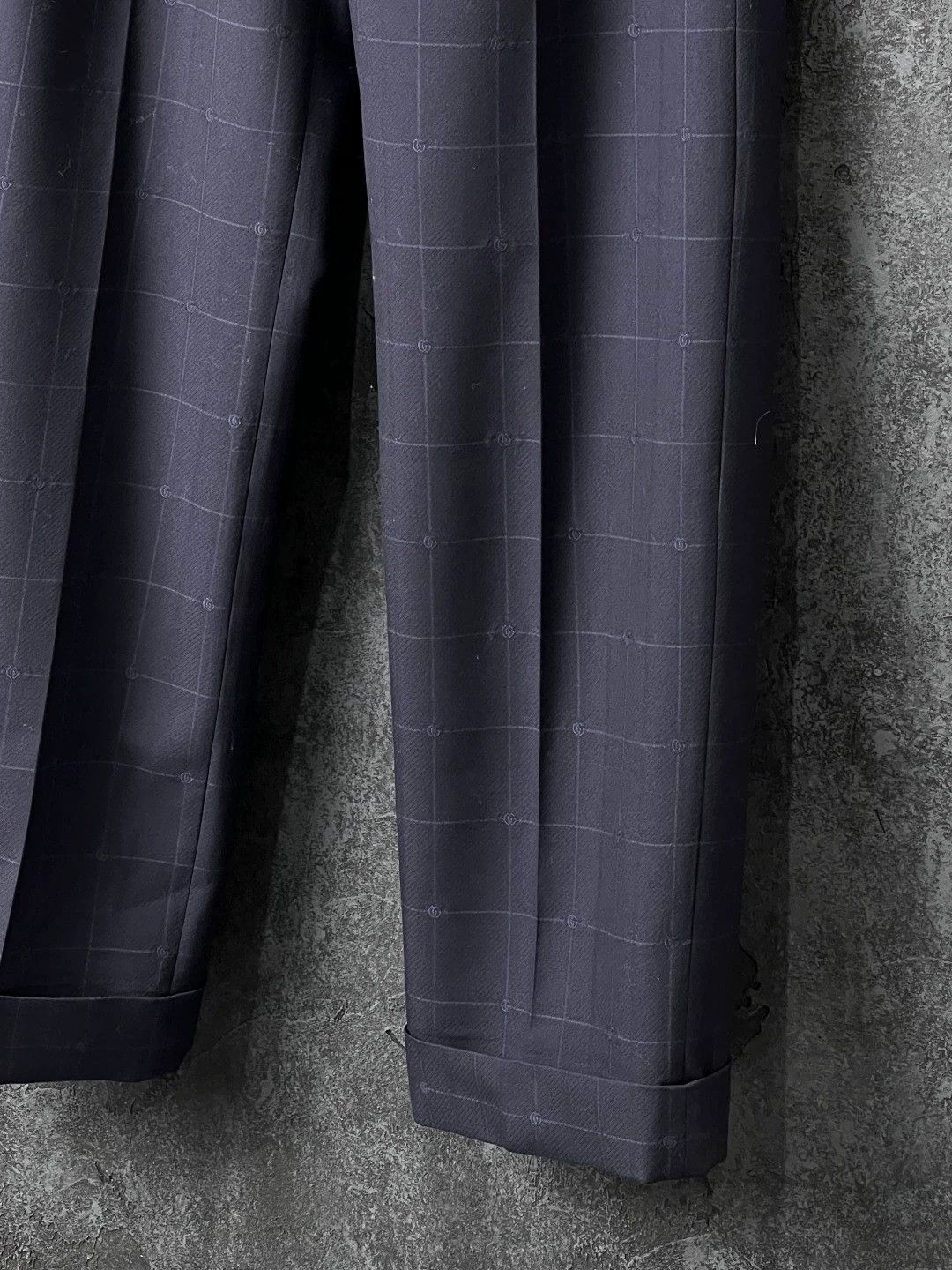 Gucci Gucci Navy Wool Trousers IT 46-52 Size 46S - 4 Thumbnail