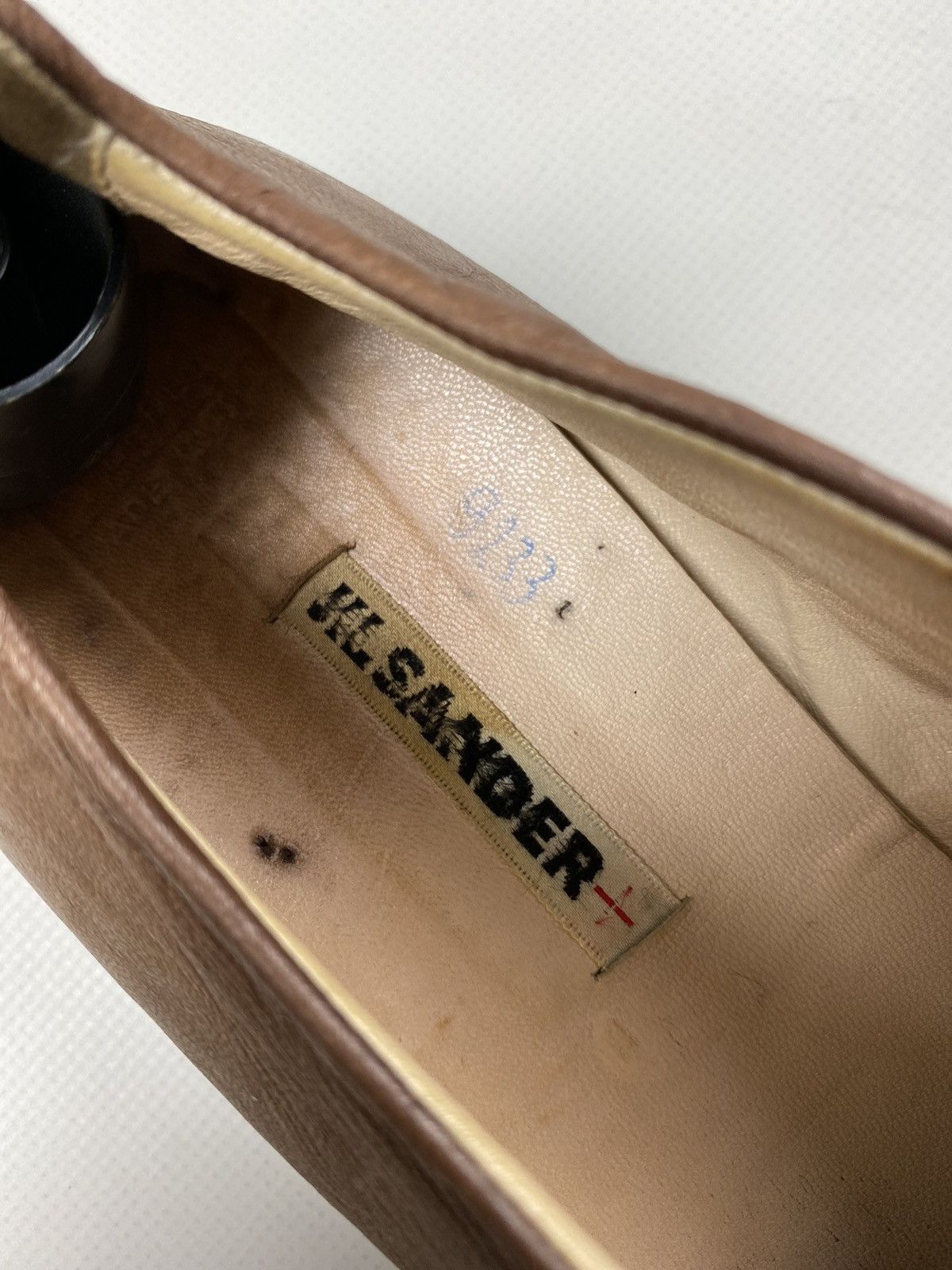 Jil Sander × Vintage Jil Sander ladies leather flats ballets size 40 1/2 Size US 10.5 / IT 40.5 - 24 Thumbnail