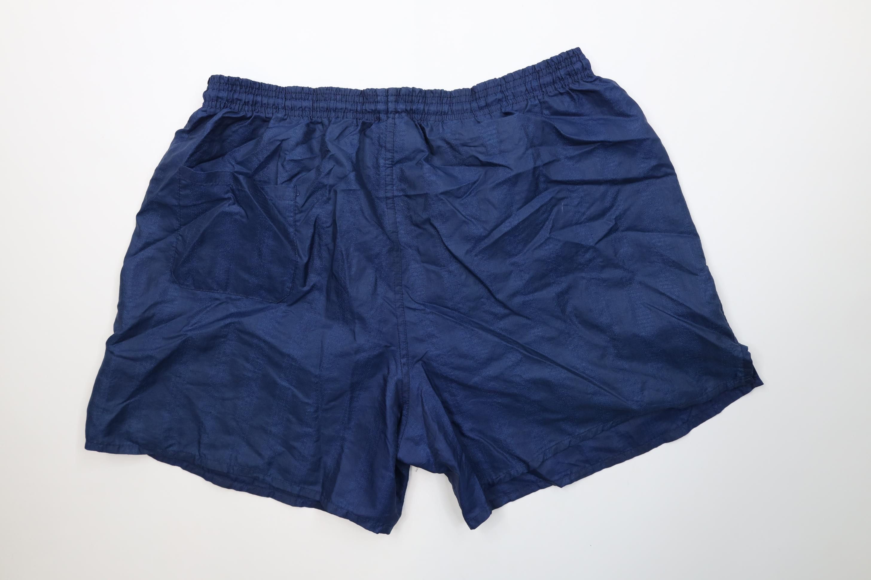 Umbro Vintage 90s Umbro Running Jogging Soccer Shorts Blue Nylon Size US 36 / EU 52 - 9 Thumbnail