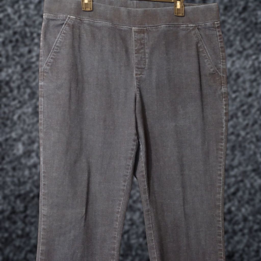 Lee Lee Natural Fit Jeans Dark Blue Straight Lag Pull On Womens 18M #A3-24 Size 40" / US 18 - 1 Thumbnail