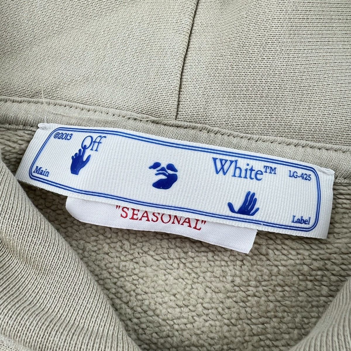 Off-White Off-White Caravaggio The Crowing Beige Hoodie Size US S / EU 44-46 / 1 - 4 Thumbnail