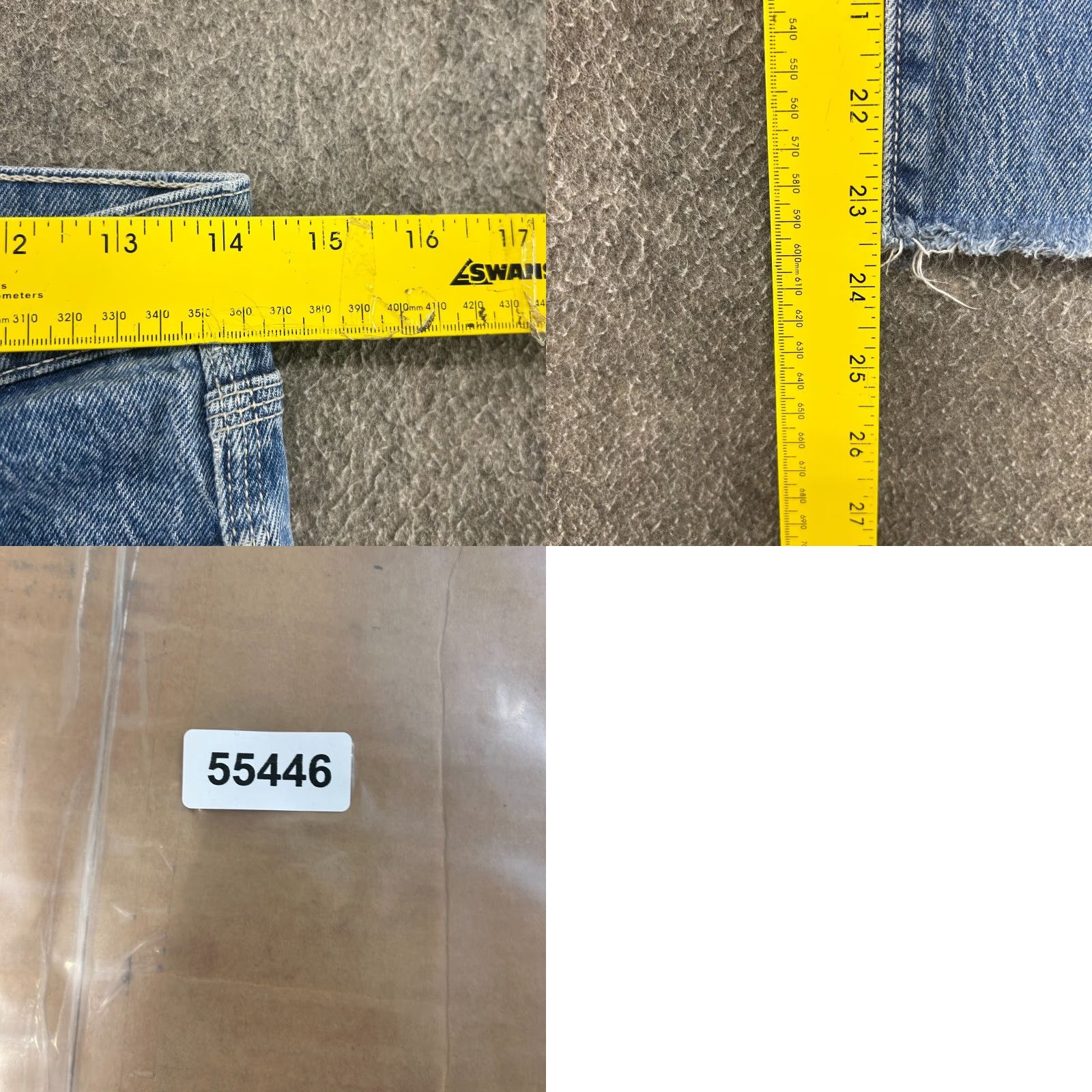 Levi's Levi's 501 Jeans Womens 28x24 Blue Straight Button Fly Premium Light Wash 90s Distressed Hem Fraying Vintage No Size 28" / US 6 / IT 42 - 10 Thumbnail