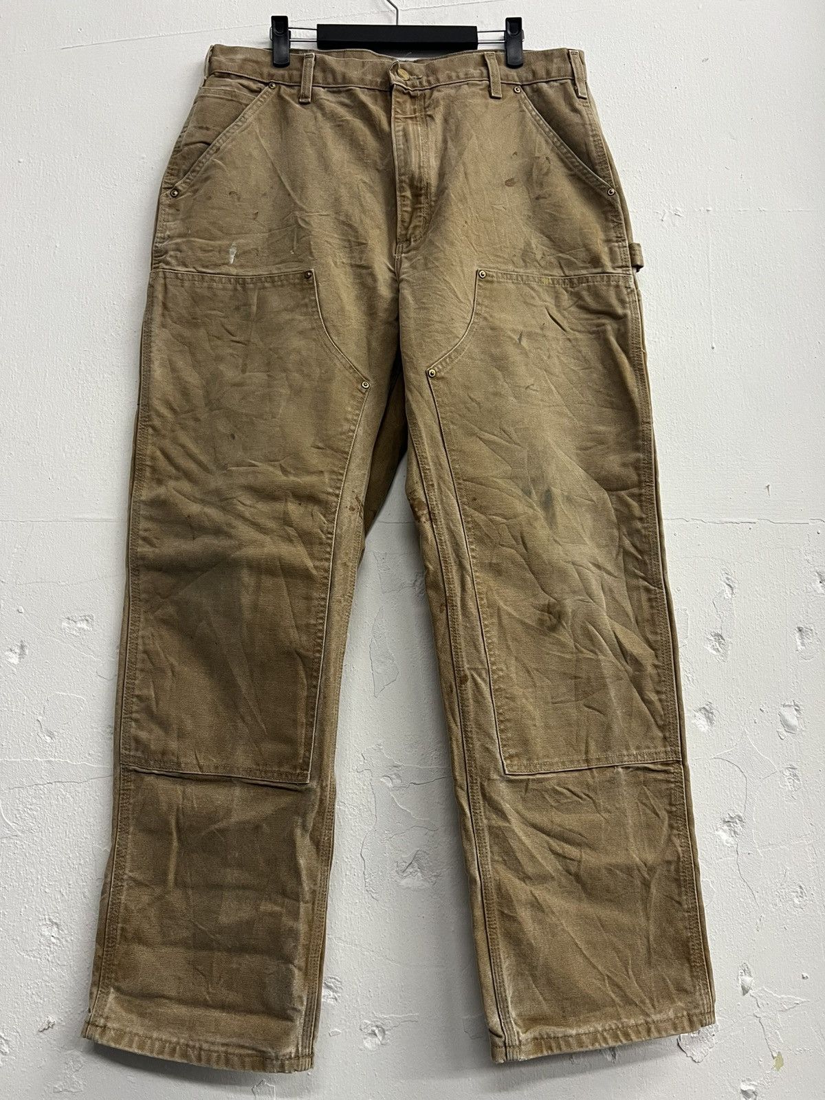 Carhartt × Vintage Vintage Carhartt Double Knee Carpenter Pant Faded Distressed Size US 34 / EU 50 - 3 Thumbnail