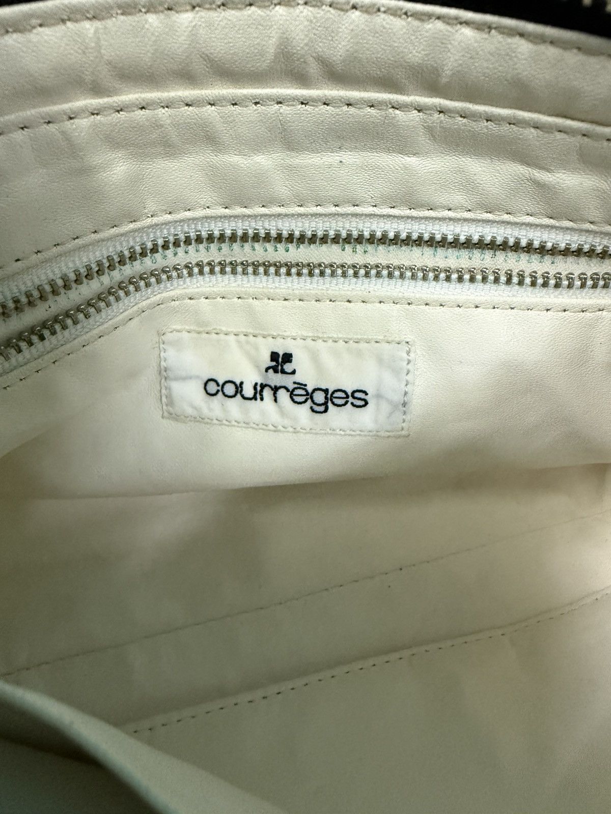 Courreges VINTAGE COURREGES WHITE LOGO PRINTED MINI SHOULDER BAG Size ONE SIZE - 22 Thumbnail