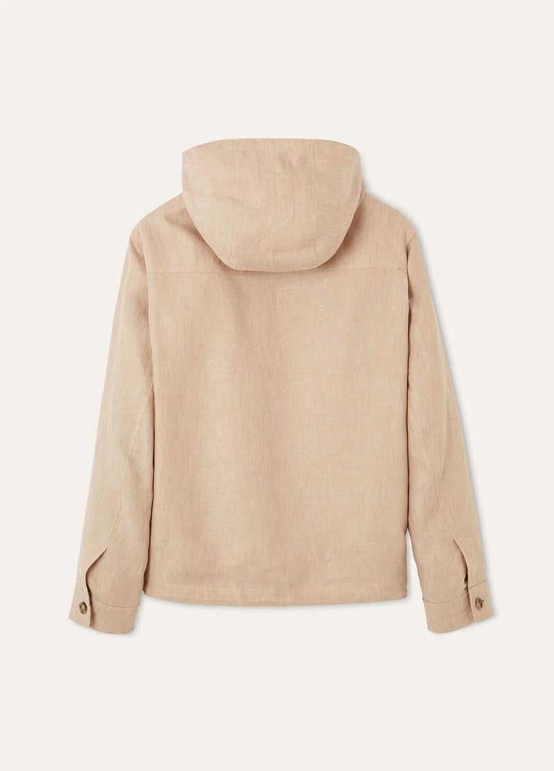 Loro Piana o1w1db10226 FAP0615 Dennis Blouson Jacket in Beige Size US L / EU 52-54 / 3 - 6 Thumbnail