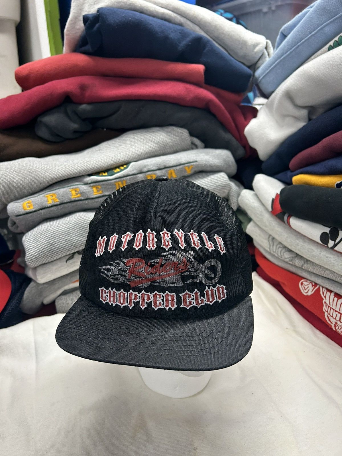 Harley Davidson × Vintage Crazy Vintage 90s Biker Grunge Trucker Harley Snapback Hat Size ONE SIZE - 1 Thumbnail