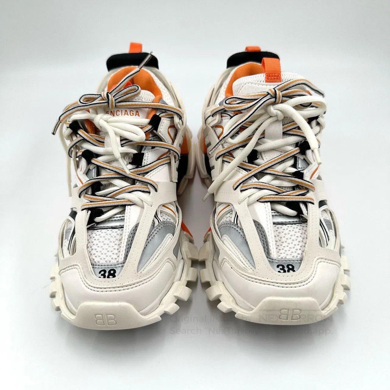 Balenciaga Balenciaga Track White Orange Sneakers. Size US 7 / IT 37 - 3 Thumbnail