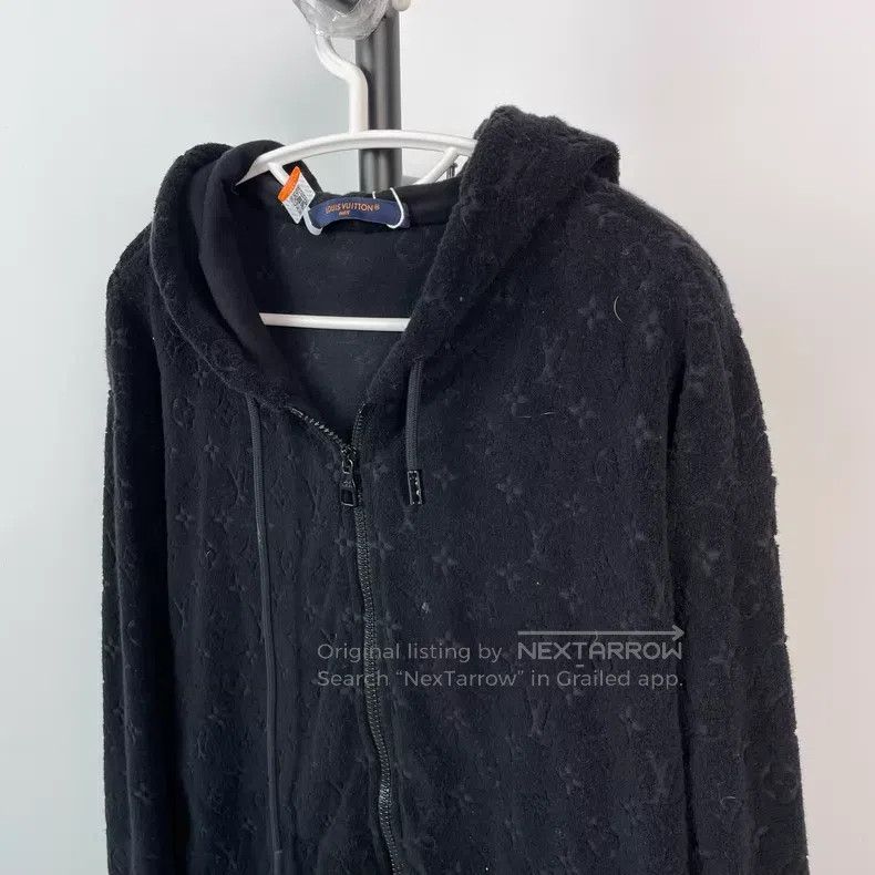 Louis Vuitton Louis Vuitton Solid Terry Brad hooded casual sweatshirt Size US M / EU 48-50 / 2 - 8 Thumbnail