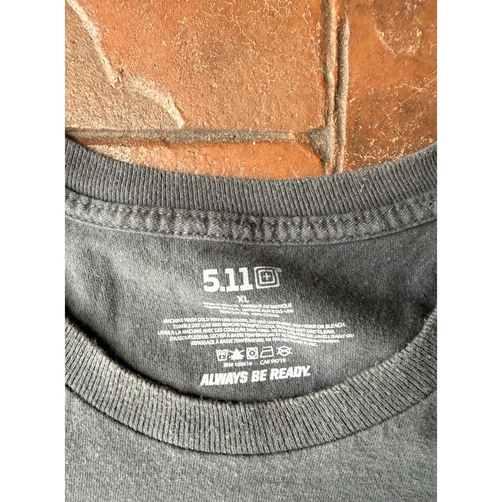 Vintage 5.11 Tactical Always Be Ready Military T-Shirt Mens XL Gray Short Sleeve Size US XL / EU 56 / 4 - 3 Thumbnail