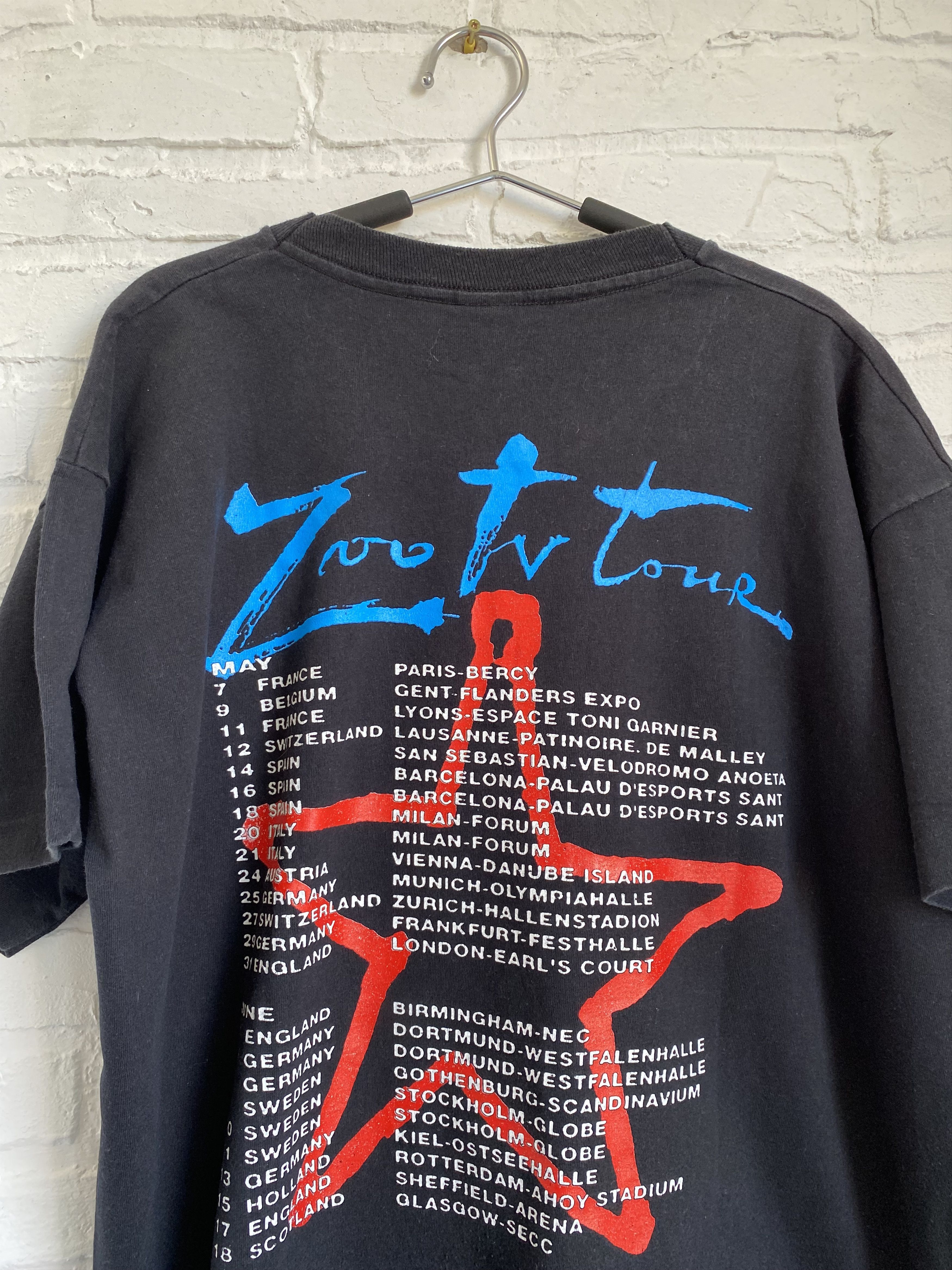 Band Tees × Vintage Vintage 1992 U2 zoo tv tour t-shirt Size US XL / EU 56 / 4 - 9 Thumbnail