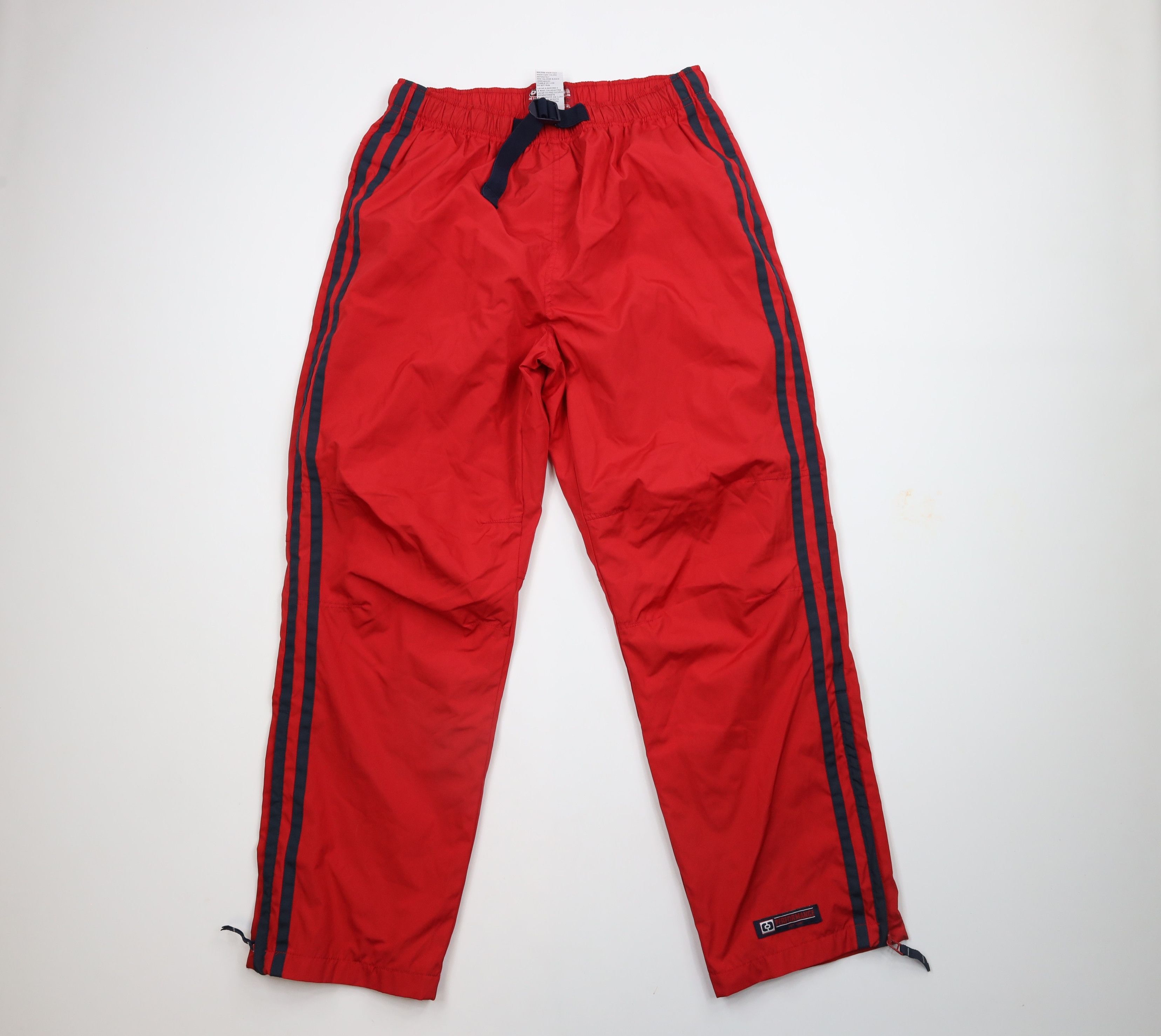 Vintage Vintage 90s Streetwear Belted Wide Leg Windbreaker Pants Size US 36 / EU 52 - 1 Thumbnail
