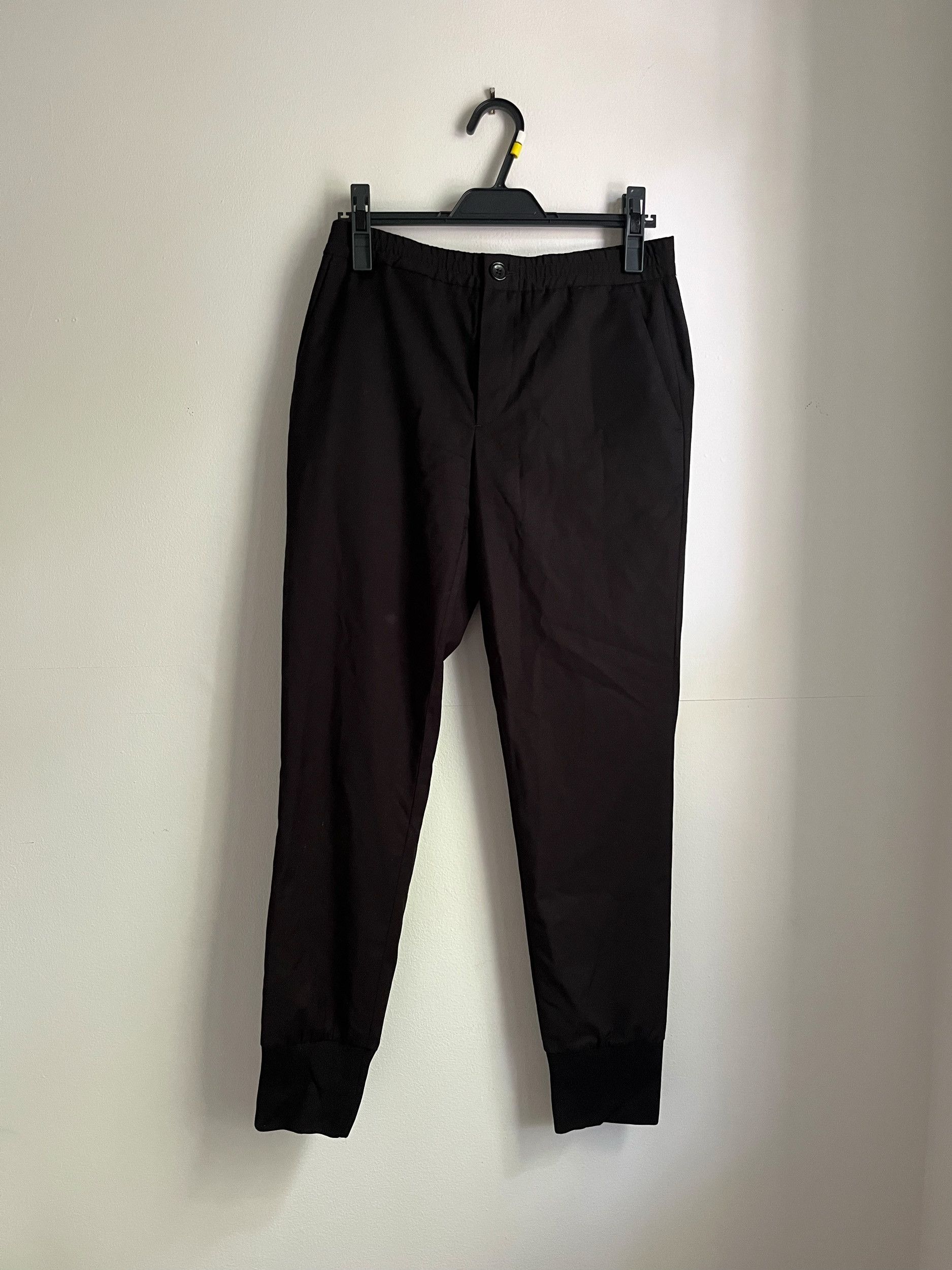 Paul Smith PS by Paul Smith Black Wool Drawstring Trousers Size US 28 / EU 44 - 1 Thumbnail