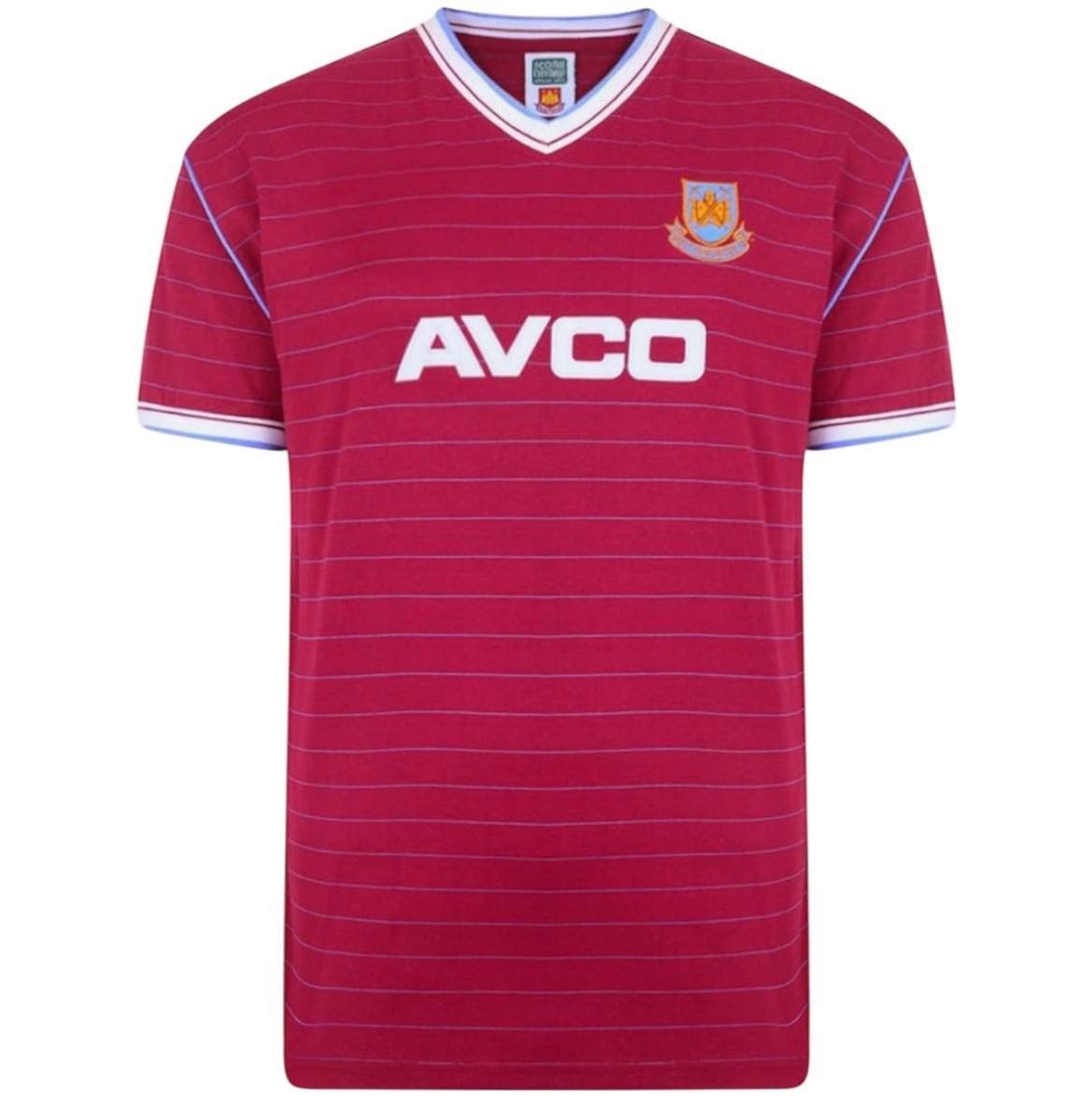 Vintage 1986 WEST HAM UNITED RETRO REMAKE SOCCER JERSEY SHIRT XL Size US XL / EU 56 / 4 - 1 Thumbnail