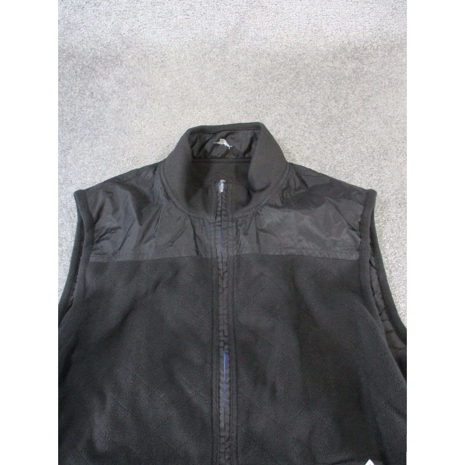 Tommy Bahama Tommy Bahama Vest Mens L Black Reversible Fleece Zip Stand-Up Collar Windbreaker Golf Hiking Walking Size L Mens Size US L / EU 52-54 / 3 - 4 Thumbnail