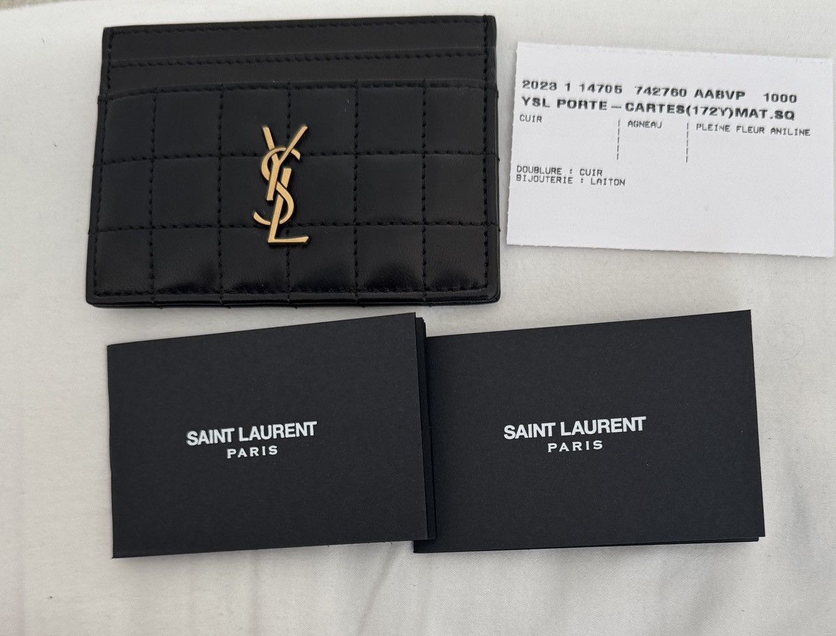 Yves Saint Laurent YSL Saint Laurent Cassandre Card Holder Size ONE SIZE - 3 Thumbnail