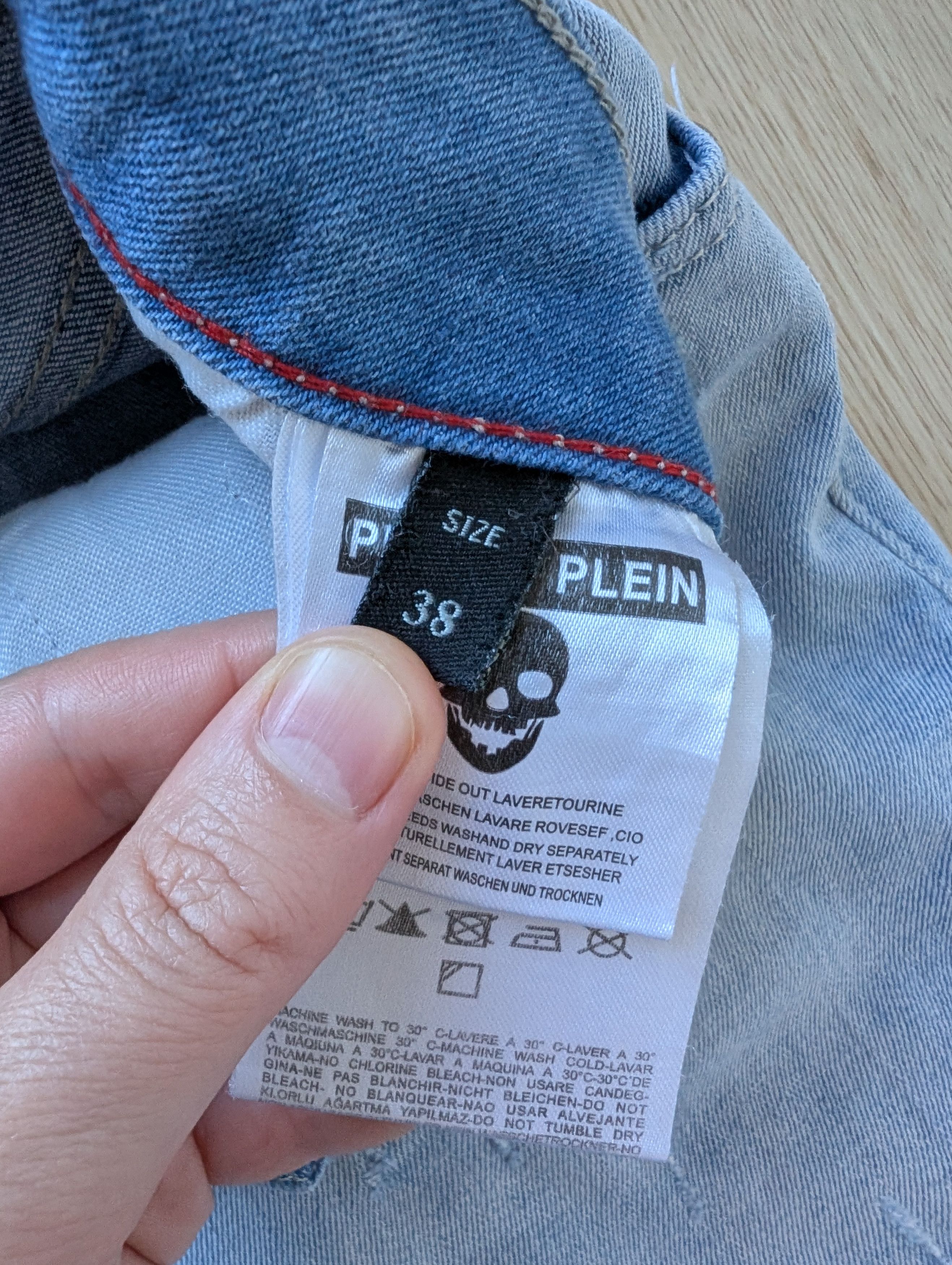 Philipp Plein Philipp Plein Illegal Fight Club Straight Distressed Jeans Size US 38 / EU 54 - 7 Thumbnail