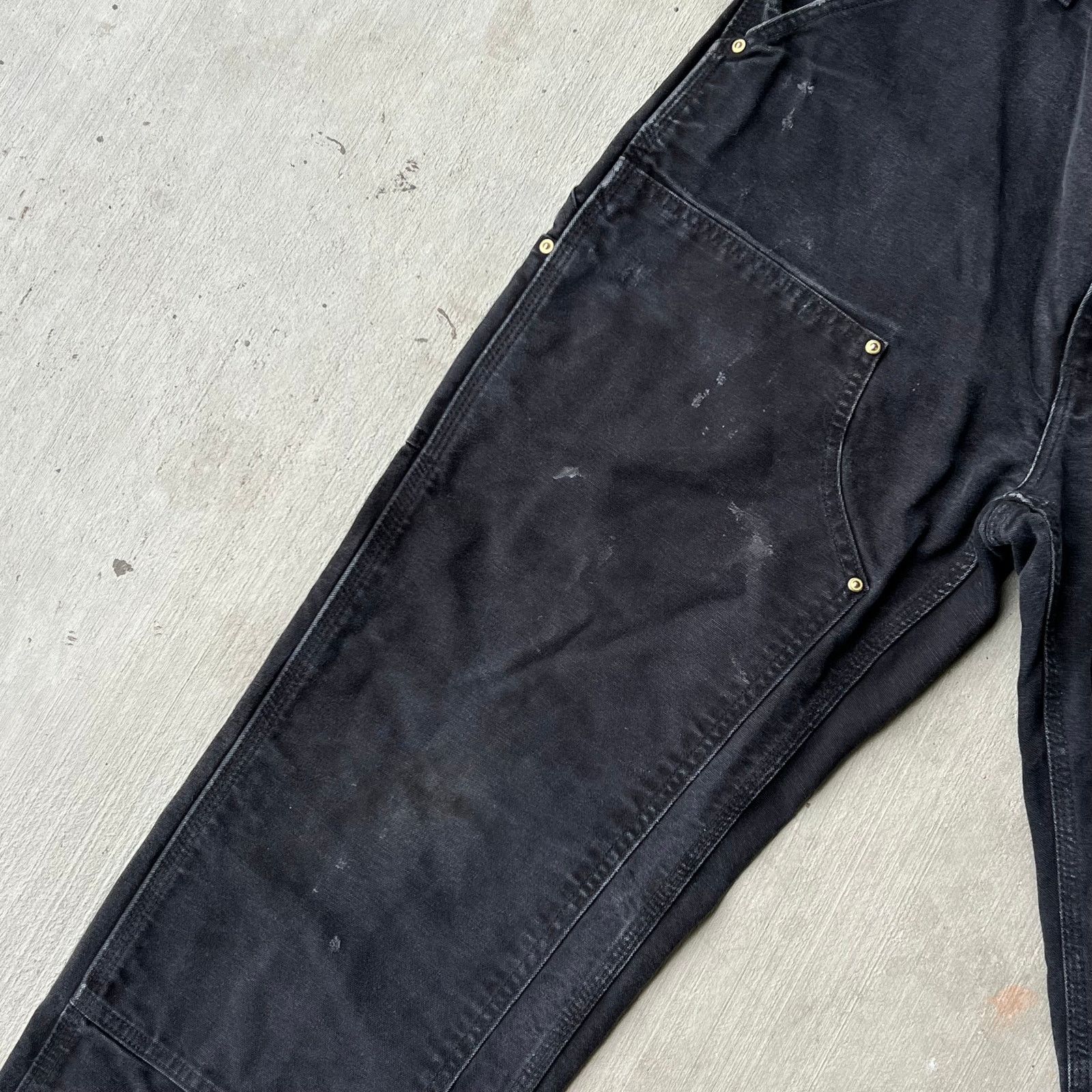 Carhartt × Vintage Carhartt black double knee work wear carpenter pants Size US 33 - 8 Thumbnail