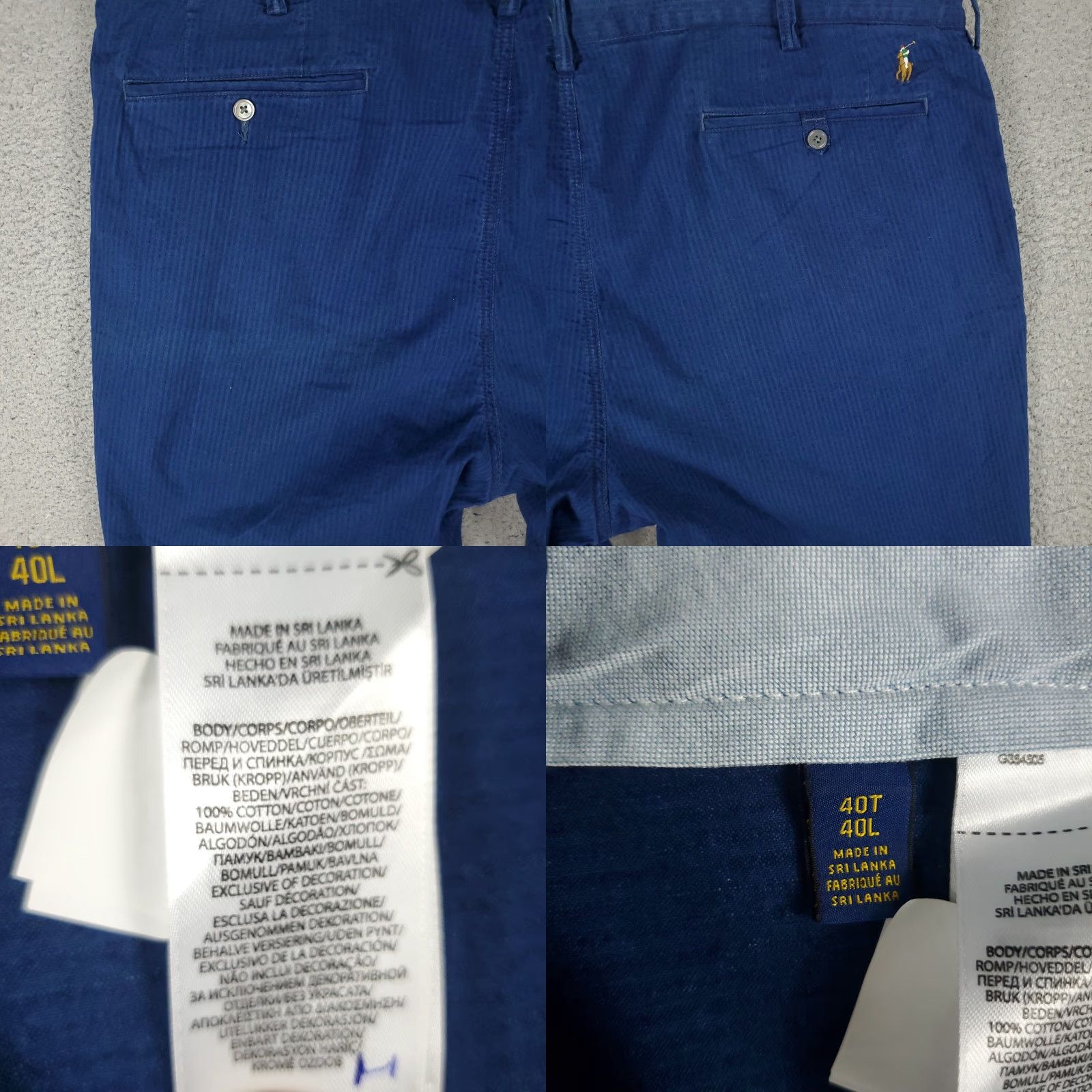 Ralph Lauren Ralph Lauren Chino Shorts Mens Size 40 Blue Striped Casual Flat Front Size US 40 / EU 56 - 8 Thumbnail