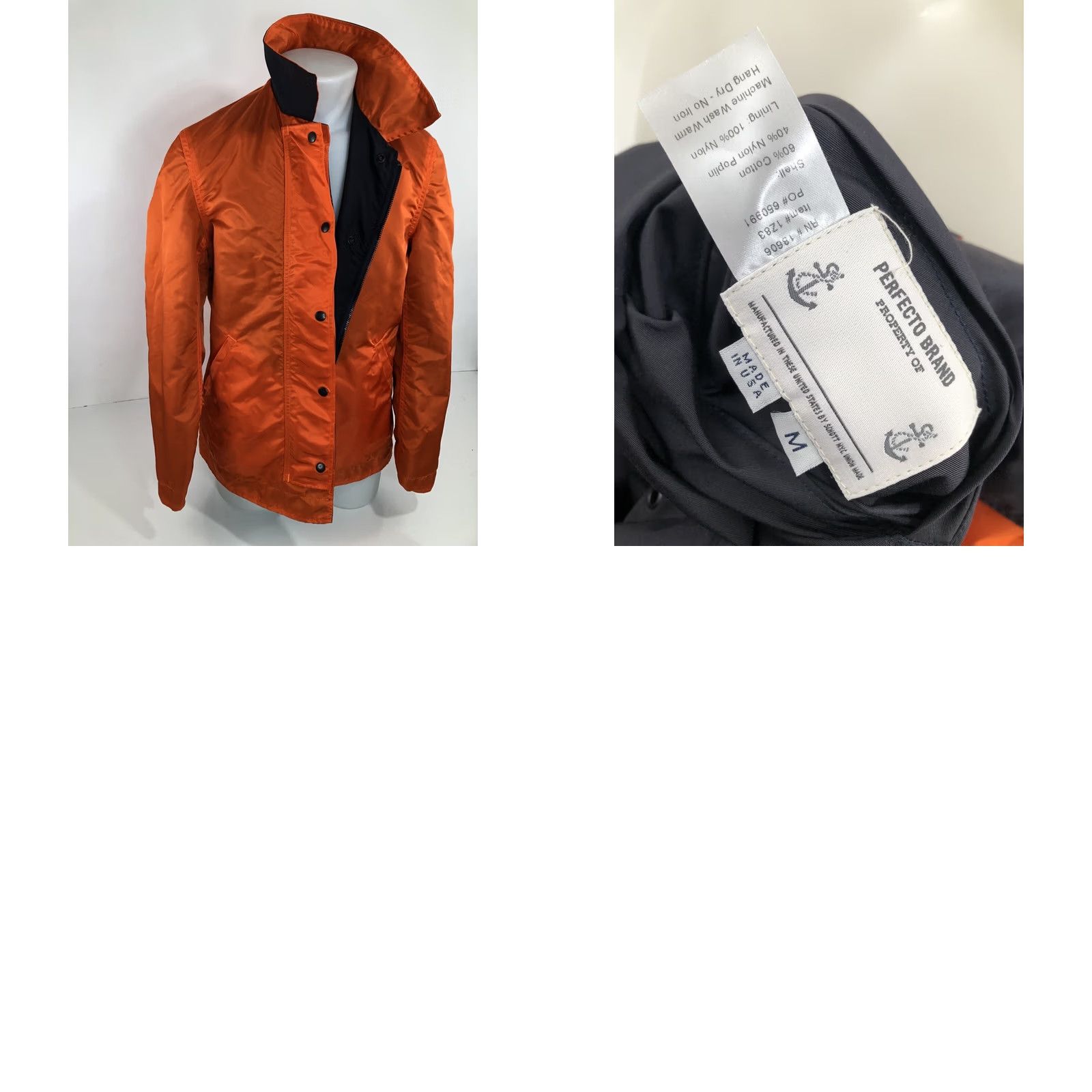 Schott SCHOTT BROS. Perfecto - NEW w TAGS - Reversible Mens Md. Jacket Shirt Size US M / EU 48-50 / 2 - 8 Thumbnail