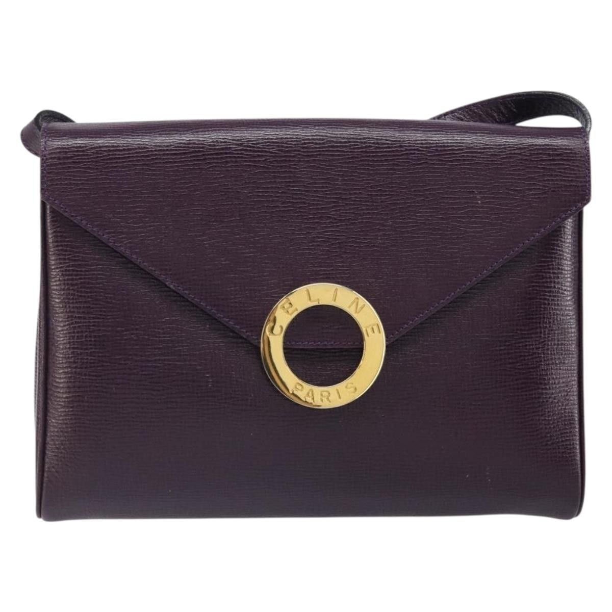 Celine Celine Circle Logo Shoulder Bag Leather Size ONE SIZE - 1 Thumbnail