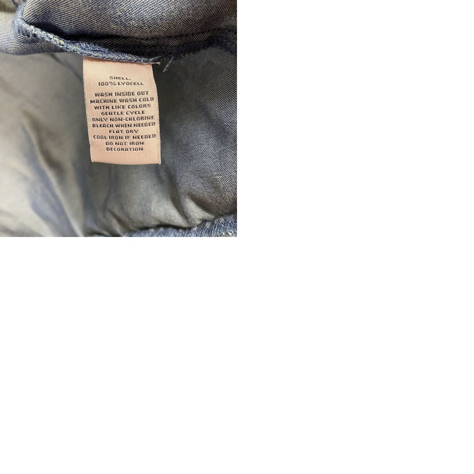 Juicy Couture Juicy Couture Jacket Womens XL Blue Geometric Chambray Denim Zip Size XL / US 12-14 / IT 48-50 - 9 Thumbnail