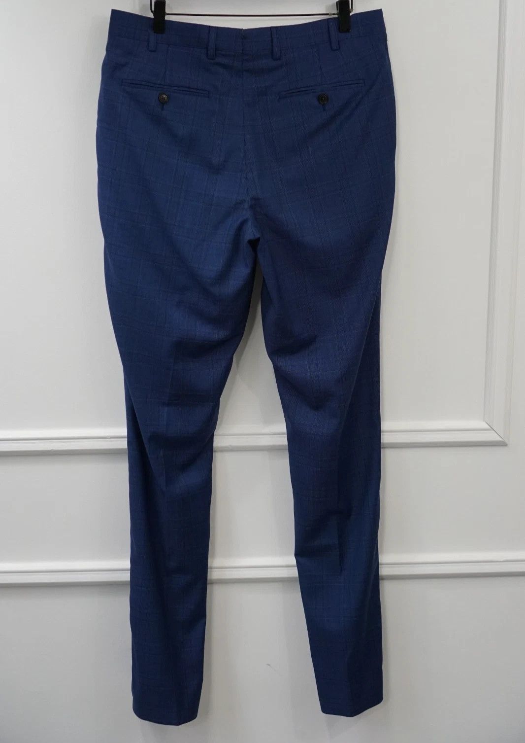 Suitsupply Men Suitsupply Pants Trousers Sienna Blue Check 98 UK/US40L Size 40L - 2 Thumbnail