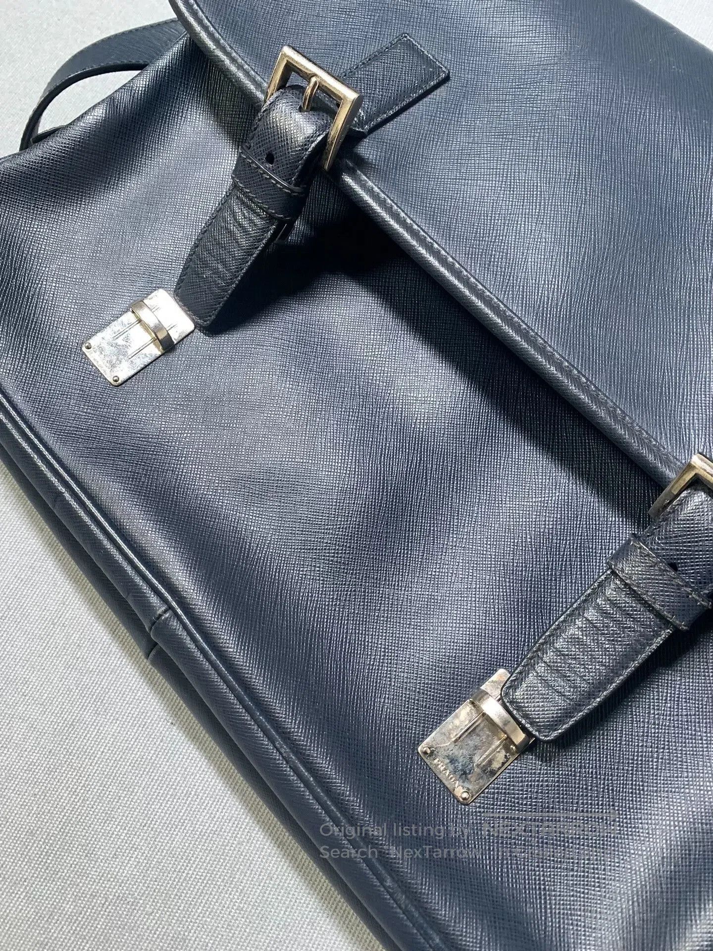 Prada Prada Triangle Logo Cross Grain Shoulder Bag. Size ONE SIZE - 5 Thumbnail