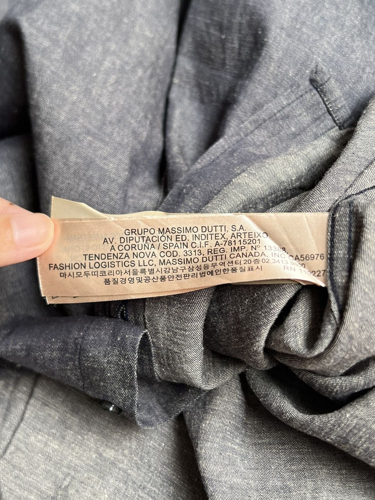 Massimo Dutti Massimo Dutti Grey Shirt Size US M / EU 48-50 / 2 - 7 Thumbnail