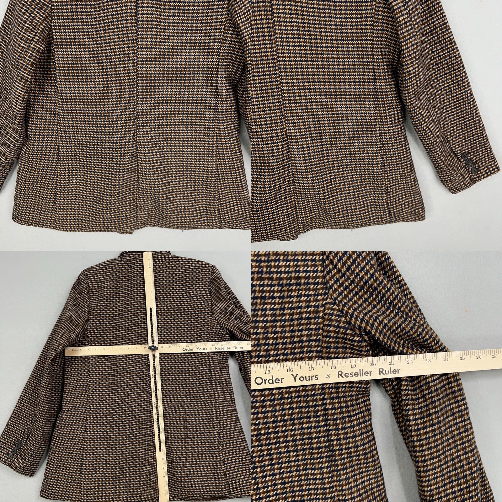 Old Navy Old Navy Blazer Womens Large Brown Plaid Sports Coat Double Breasted Academia Blazer Women L Brown Plaid Size L / US 10 / IT 46 - 8 Thumbnail