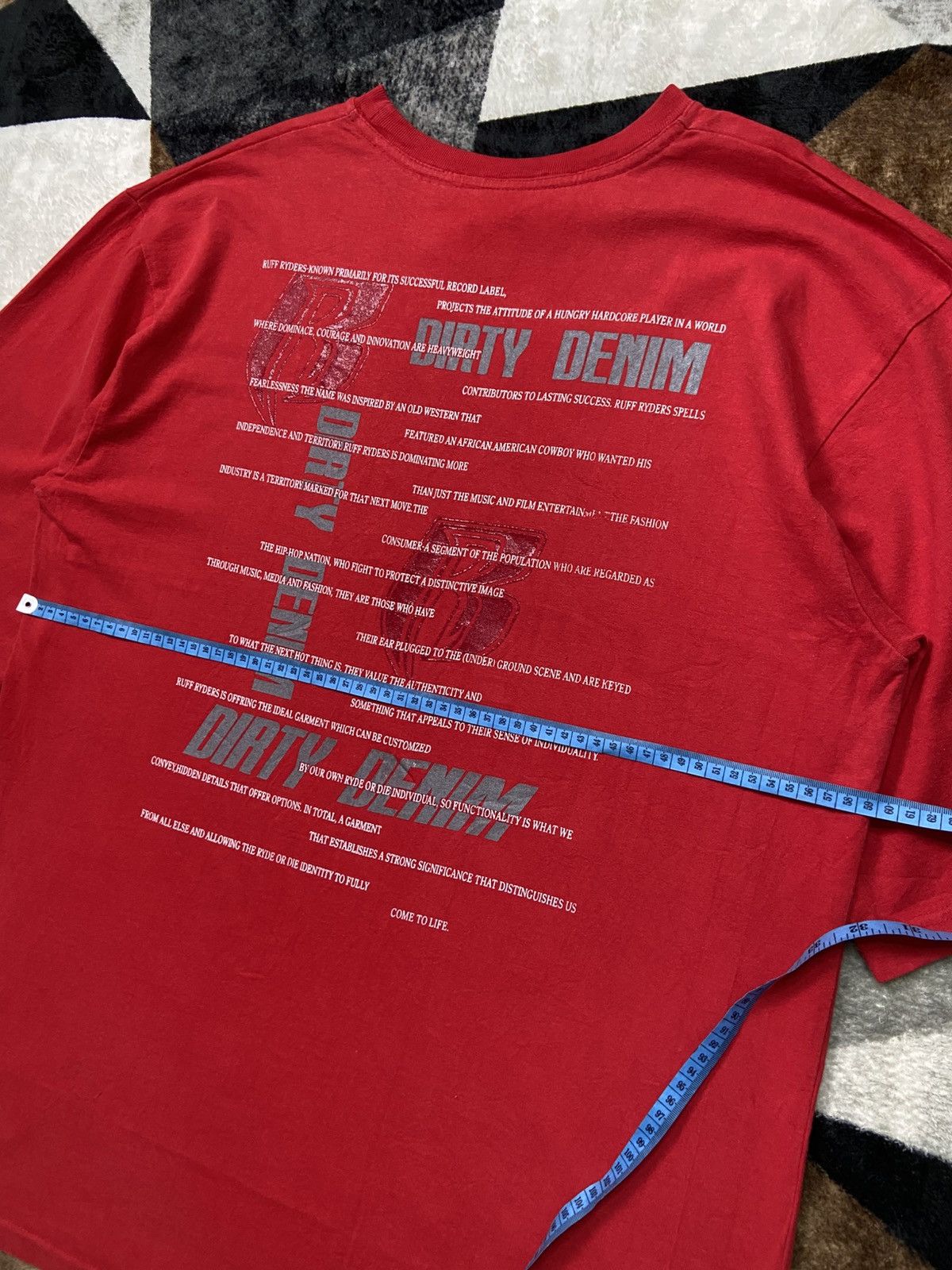 Ruff Ryders Vintage 2000s Ruff Ryders Ryde or Die Tee Red HipHop Crew OG Size US XL / EU 56 / 4 - 10 Thumbnail