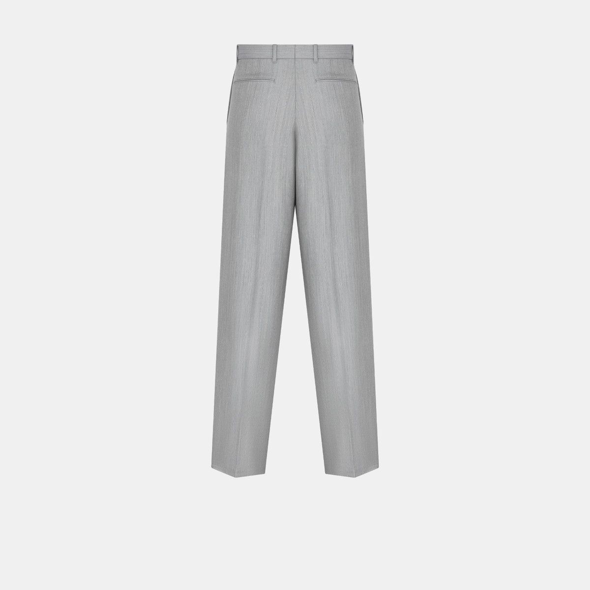 Dior o1bcso1str0226 Tailored Loose-Fit Pants in Grey Size US 32 / EU 48 - 2 Thumbnail