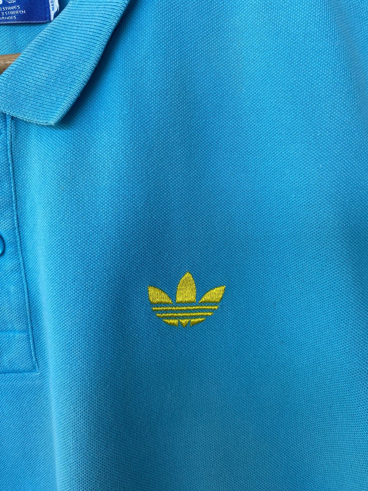 Vintage Rare Vintage Adidas Trefoil Logo Polo Shirt Size US L / EU 52-54 / 3 - 5 Thumbnail