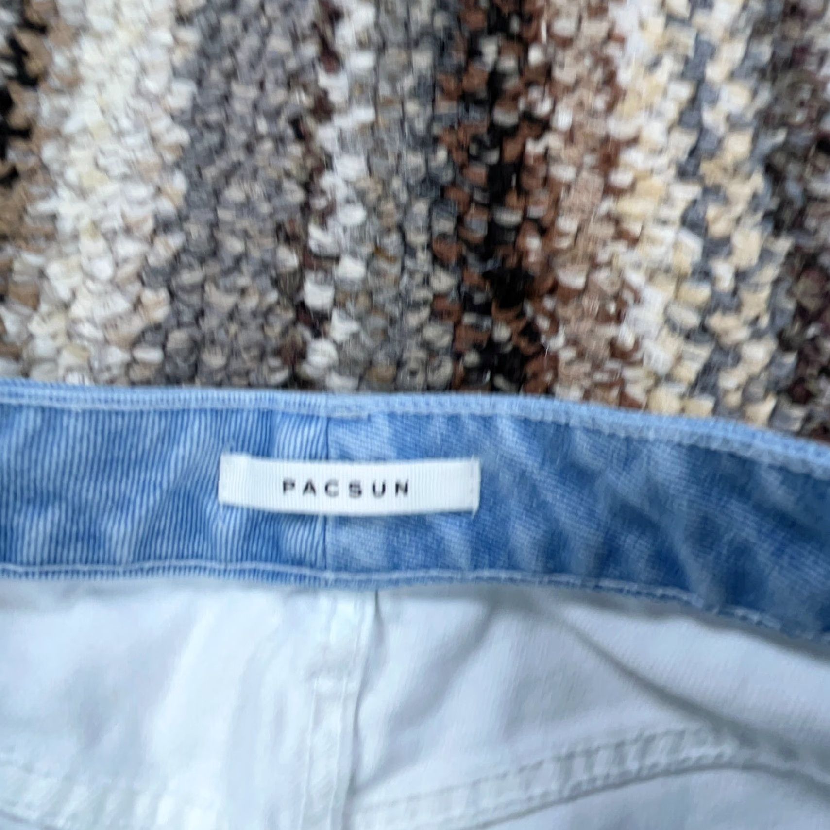 Pacsun PacSun Jeans Women 27 Mom Blue White Med Wash Ripped Holes Knee Ladies Pant Size 27" / US 4 / IT 40 - 7 Thumbnail
