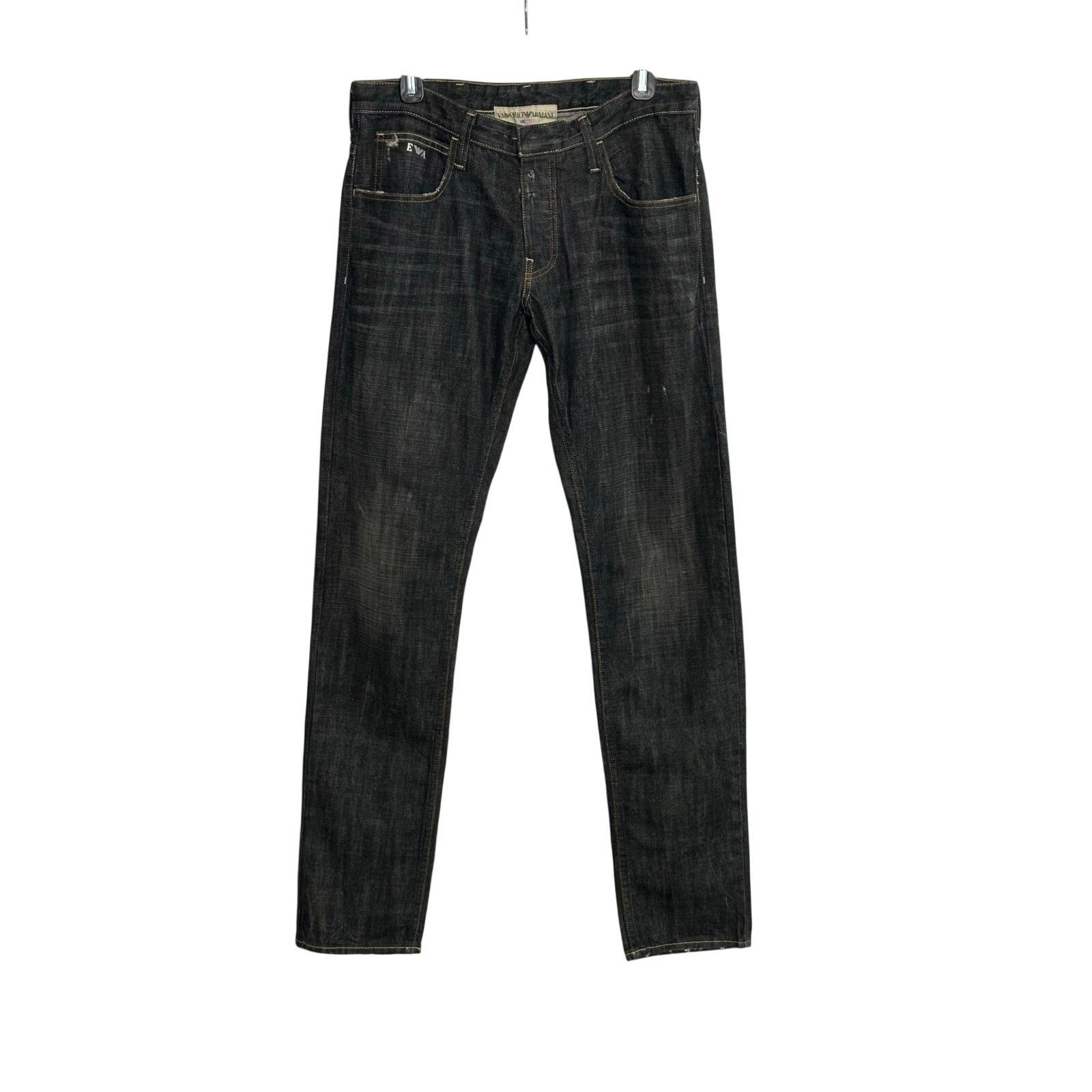 Emporio Armani Emporio Armani Johnny Slim Fit Black Jeans size 31 Size US 31 - 17 Thumbnail