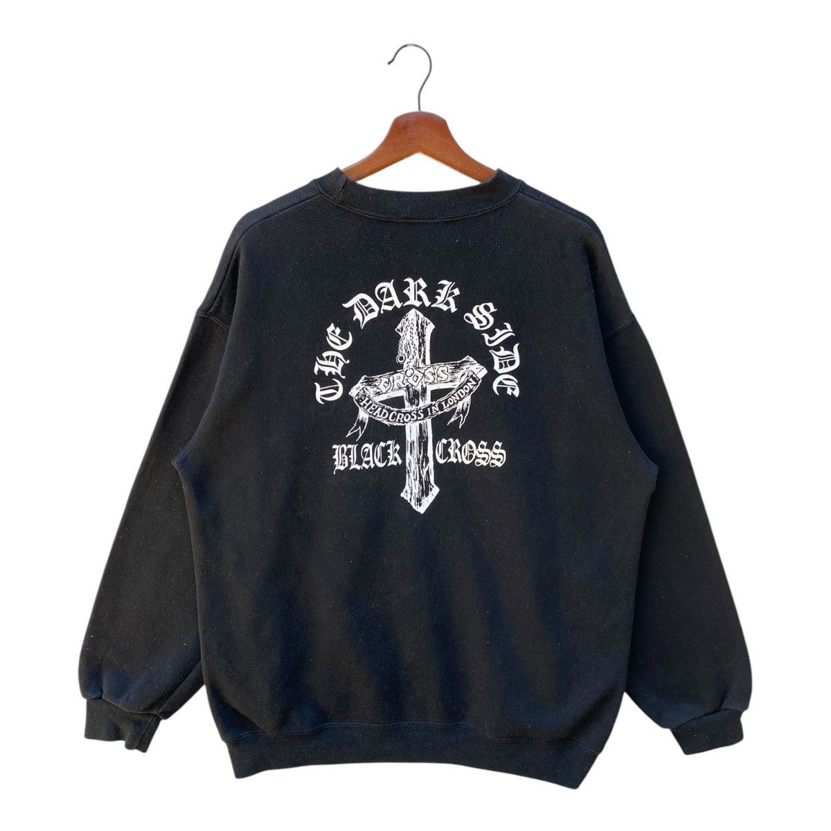 Japanese Brand Japanese Brand Hall Of Fame Black Cross Sweatshirt Big Logo Size US L / EU 52-54 / 3 - 1 Thumbnail
