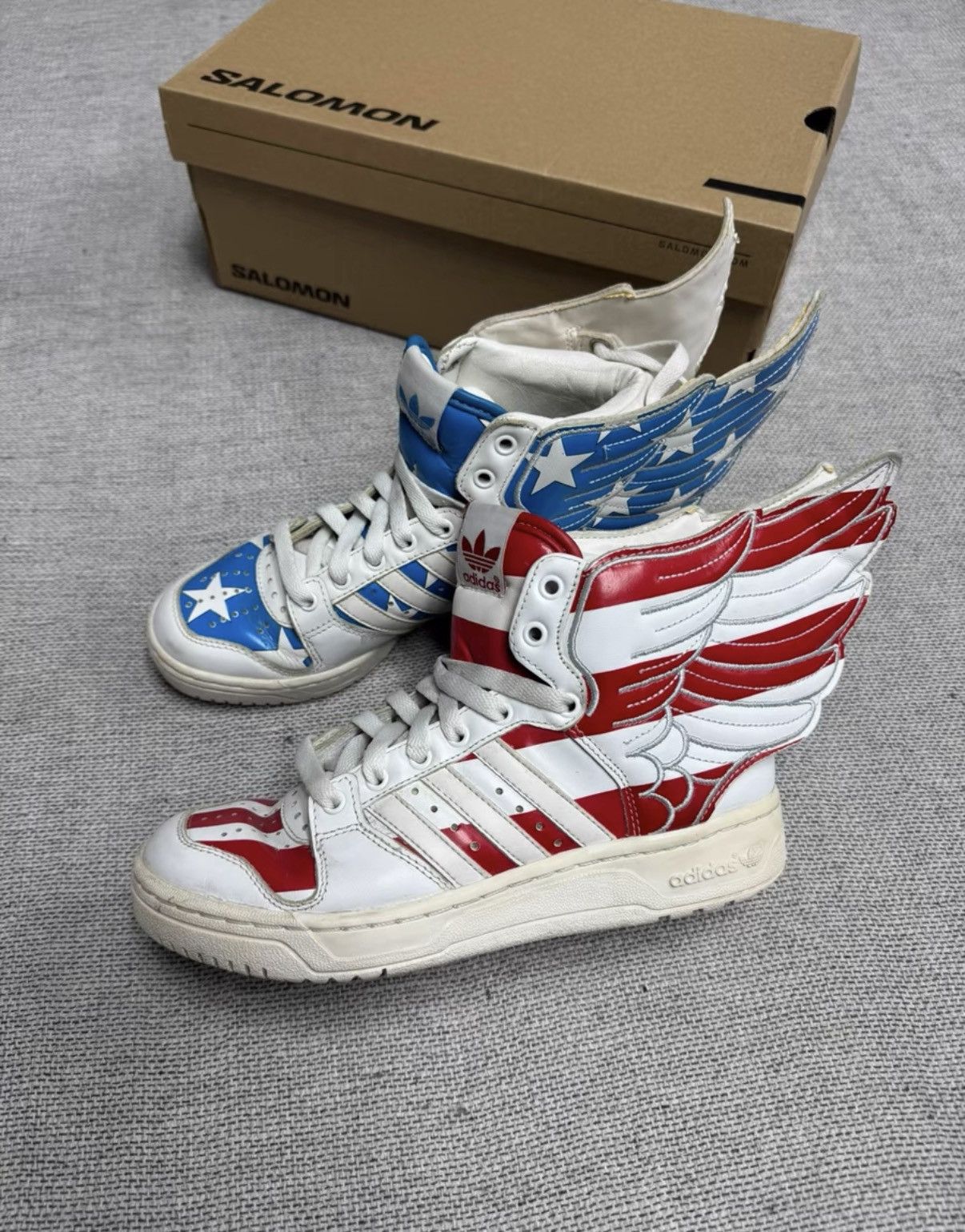 Adidas Adidas Jeremy Scott Wings 2.0 USA Flag K37 Size US 6.5 / IT 36.5 - 1 Thumbnail