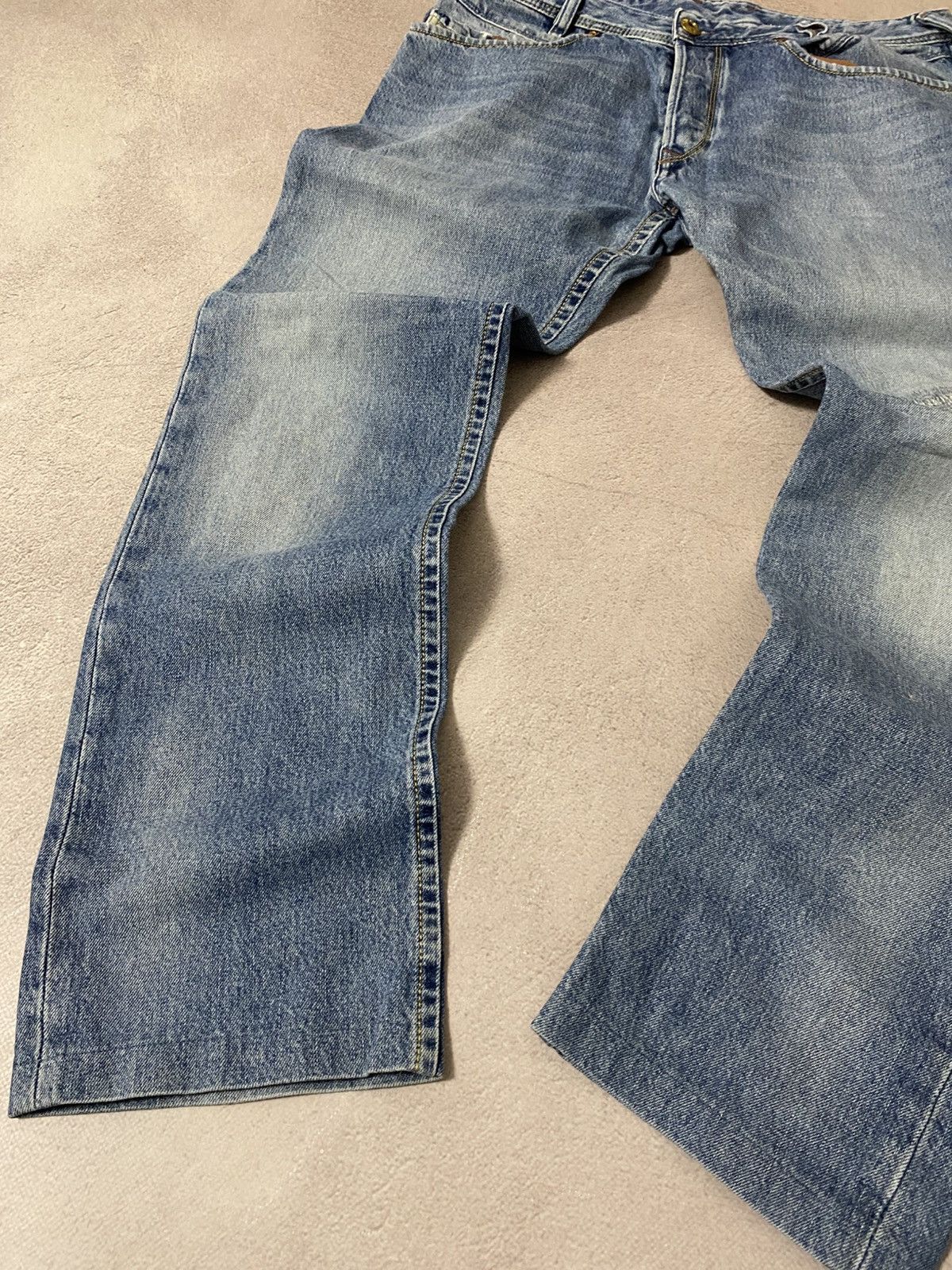Diesel Diesel Faded blue Baggy avant garde denim y2k jeans pants Size US 32 / EU 48 - 2 Thumbnail
