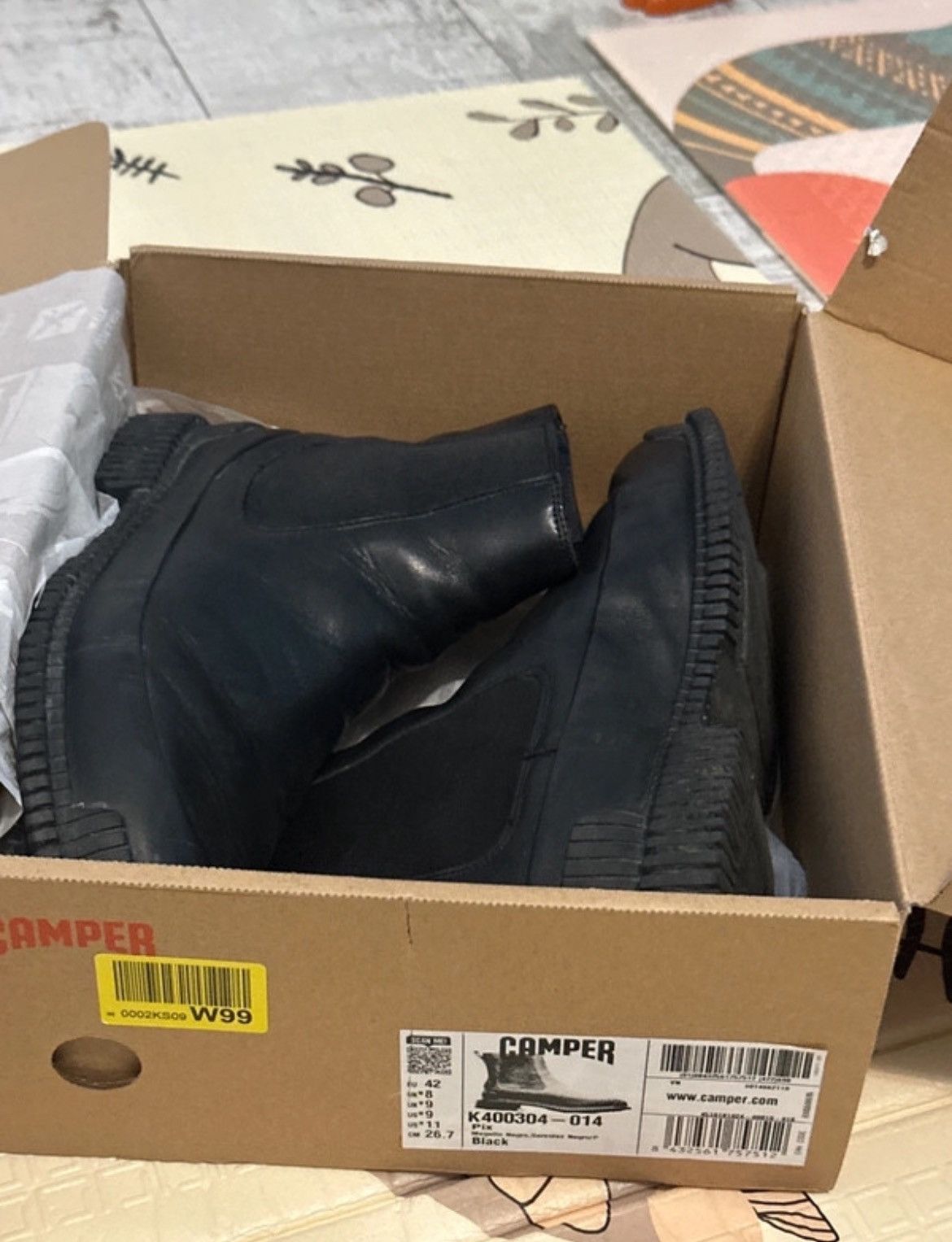 Camper Leather ankle boots Size US 12 / IT 42 - 2 Thumbnail