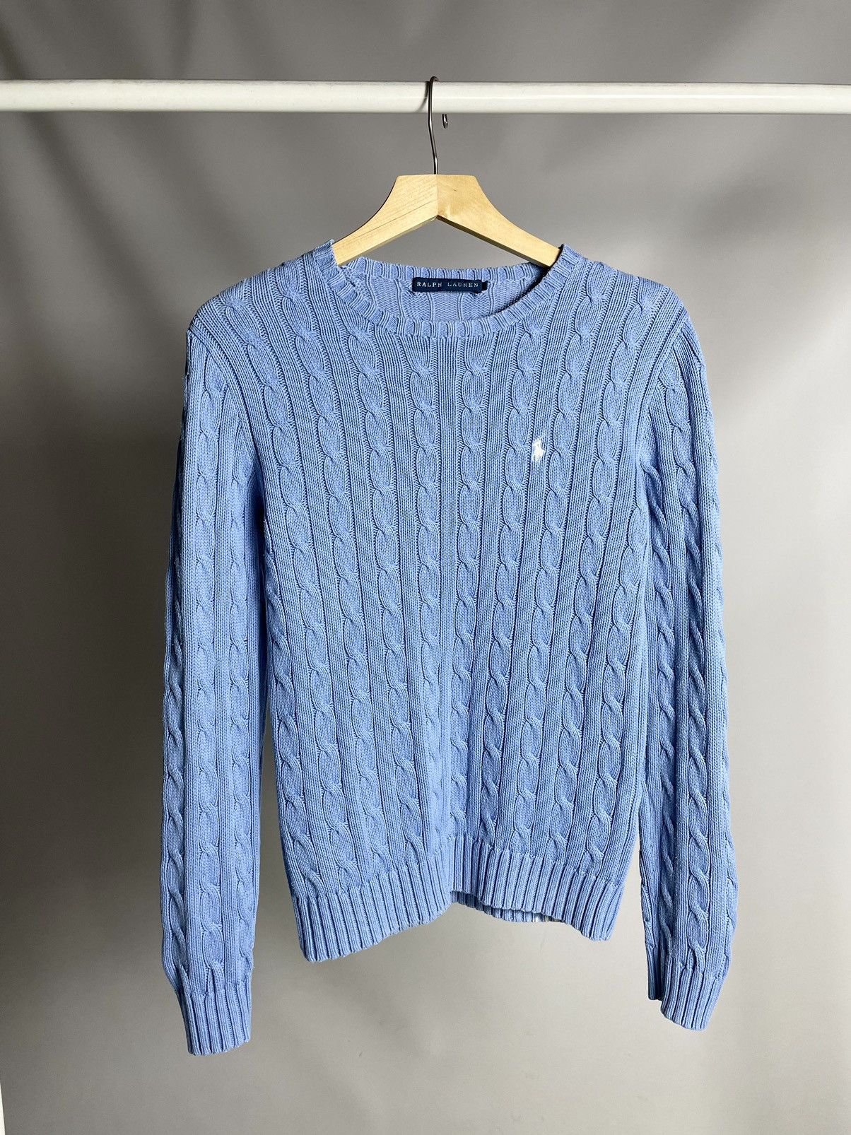 Chaps Ralph Lauren × Polo Ralph Lauren × Ralph Lauren VINTAGE🐬 Polo Ralph Lauren Blue Knitted Sweater Sport Chaps Size US M / EU 48-50 / 2 - 2 Thumbnail