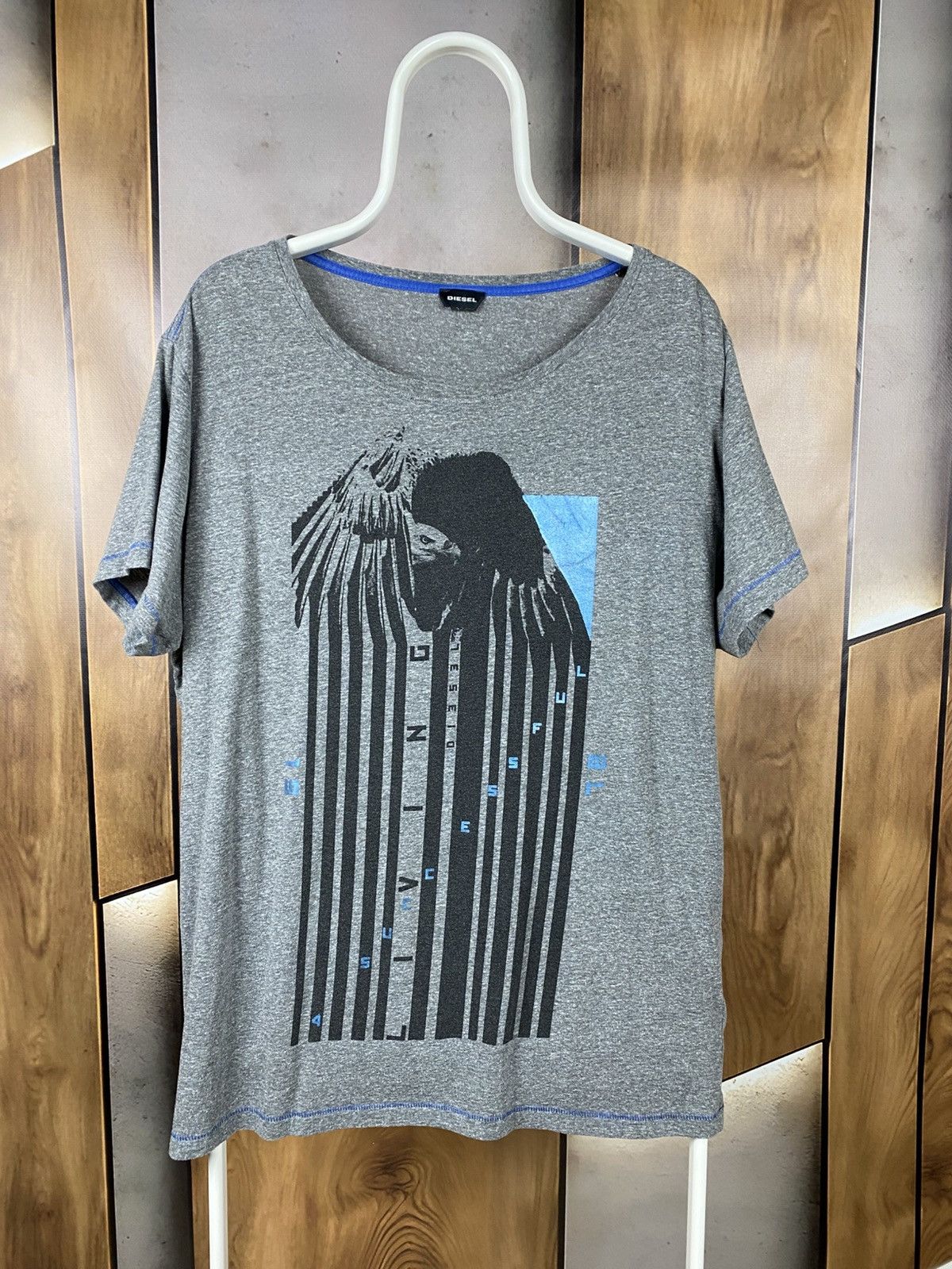 Diesel 🦅T-Shirt Diesel Eagle Reflective Big Logo Tee🦅 Size US XXL / EU 58 / 5 - 1 Thumbnail